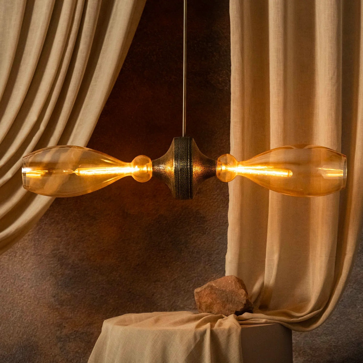 Whispering Grain Chandelier Handmade By Yaahvi