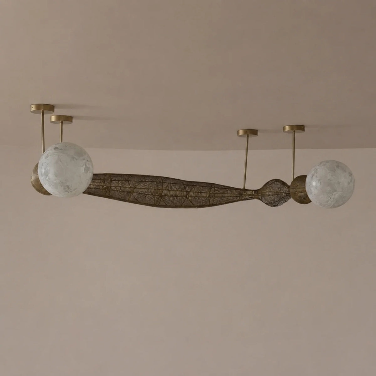 Pearls of Light Chandelier Handmade By Yaahvi