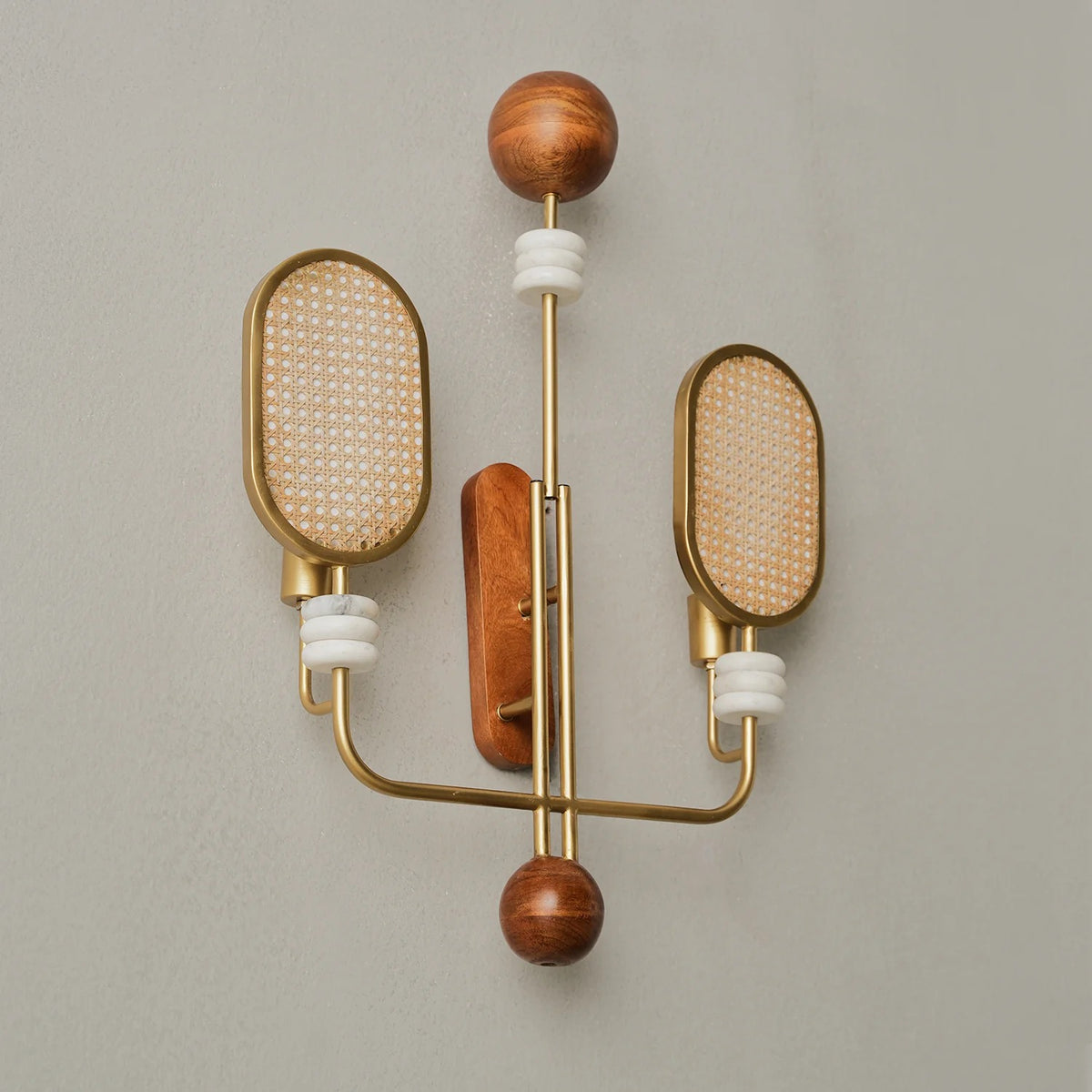 Duet In Brass Wall Light Handmade By Yaahvi