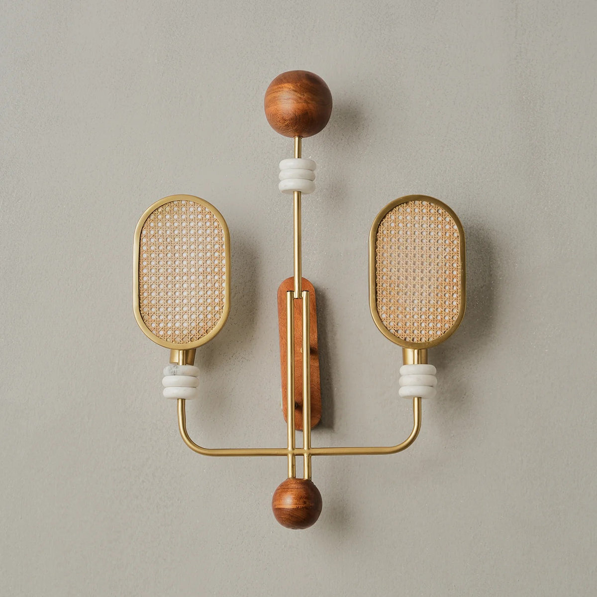 Duet In Brass Wall Light Handmade By Yaahvi