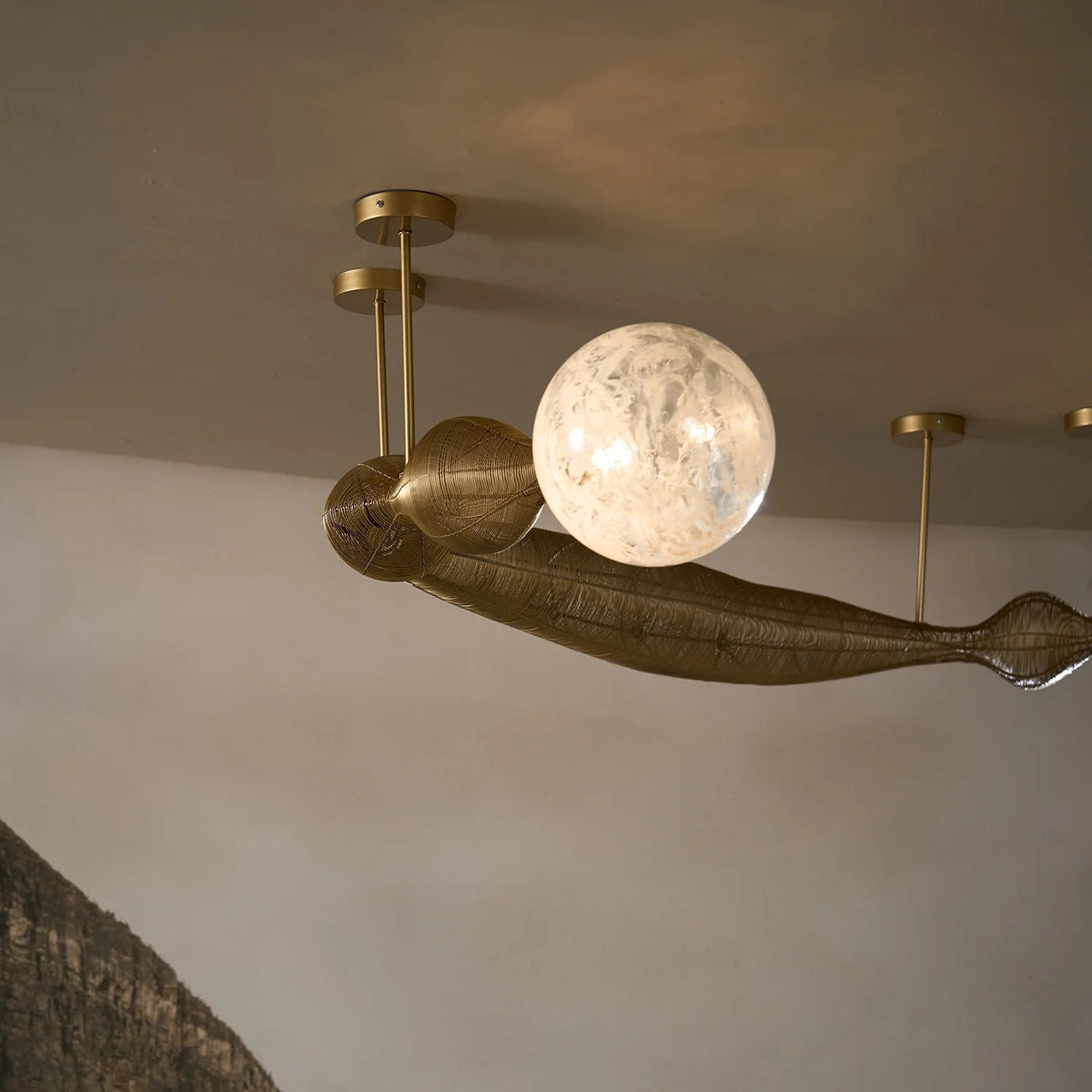 Pearls of Light Chandelier Handmade By Yaahvi