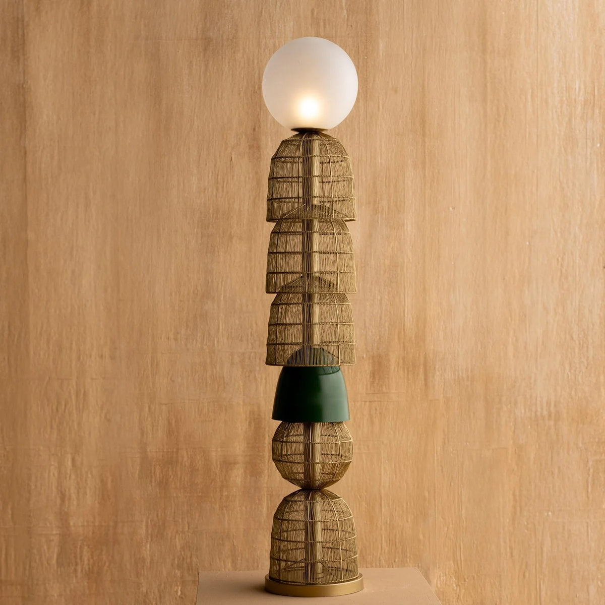 The Sculpted Light Floor Lamp Handmade By Yaahvi