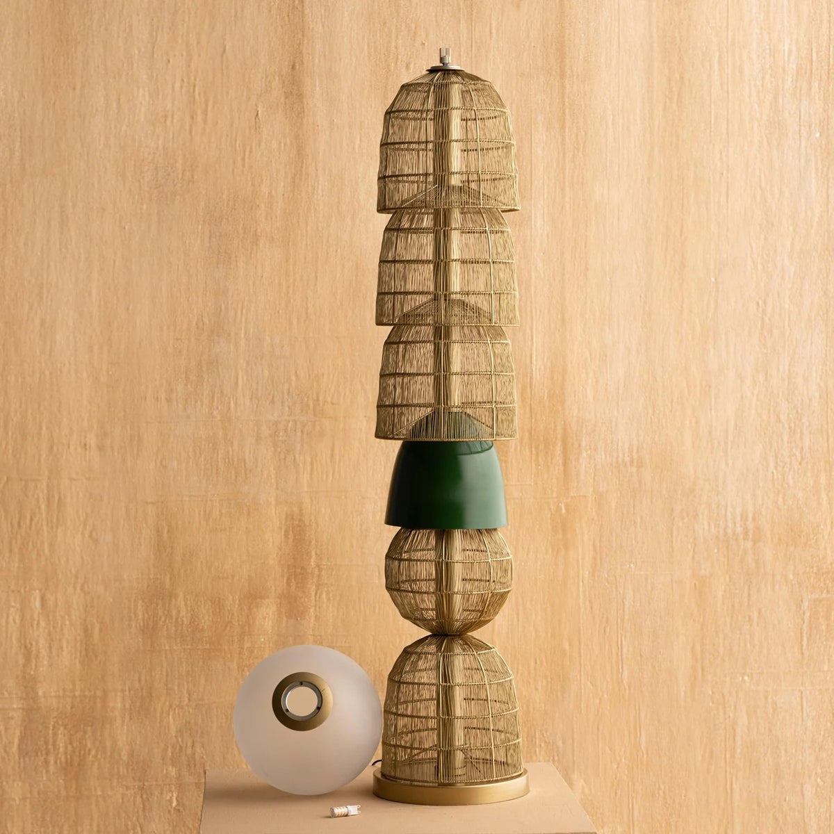 The Sculpted Light Floor Lamp Handmade By Yaahvi