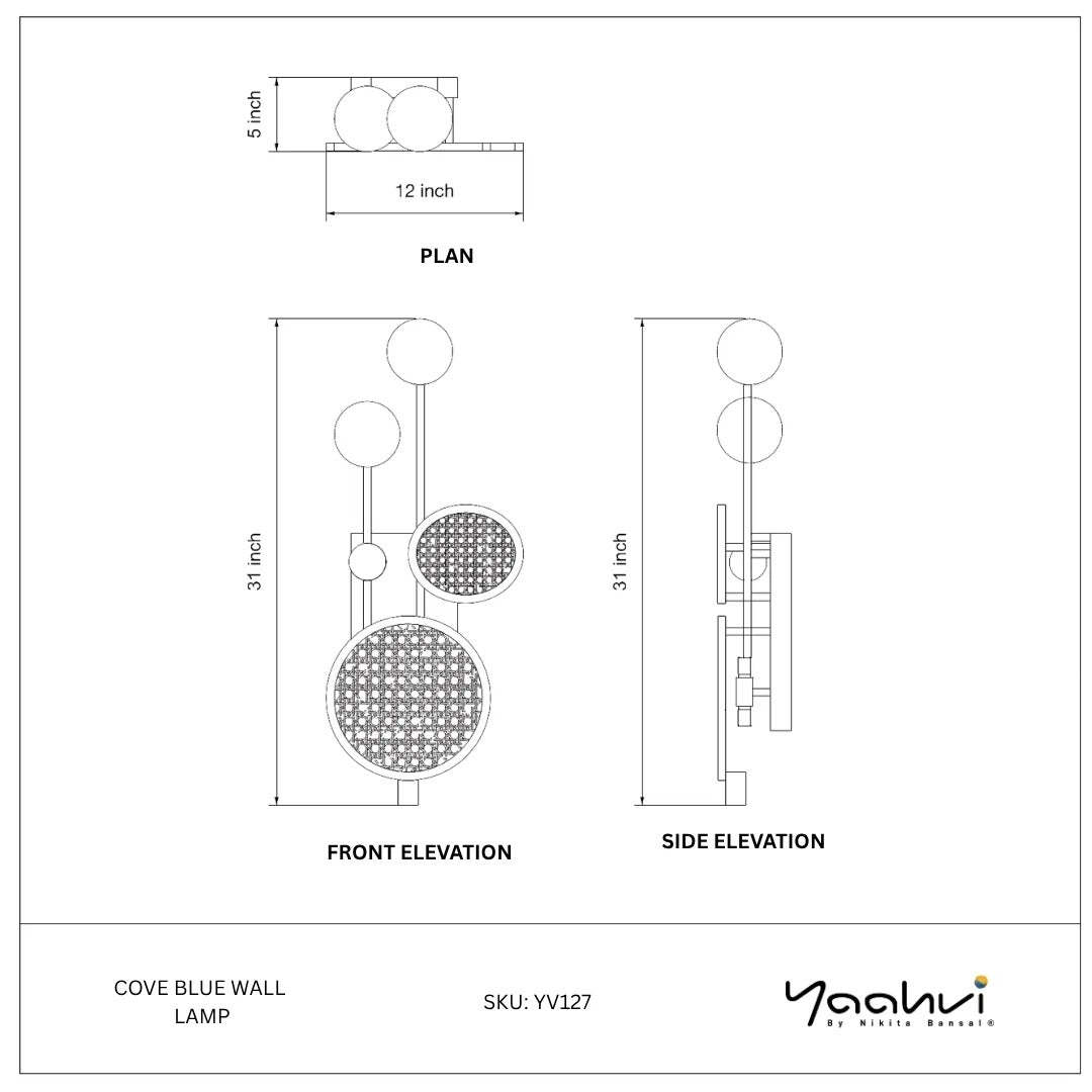 The Golden Grain Wall Light Handmade By Yaahvi