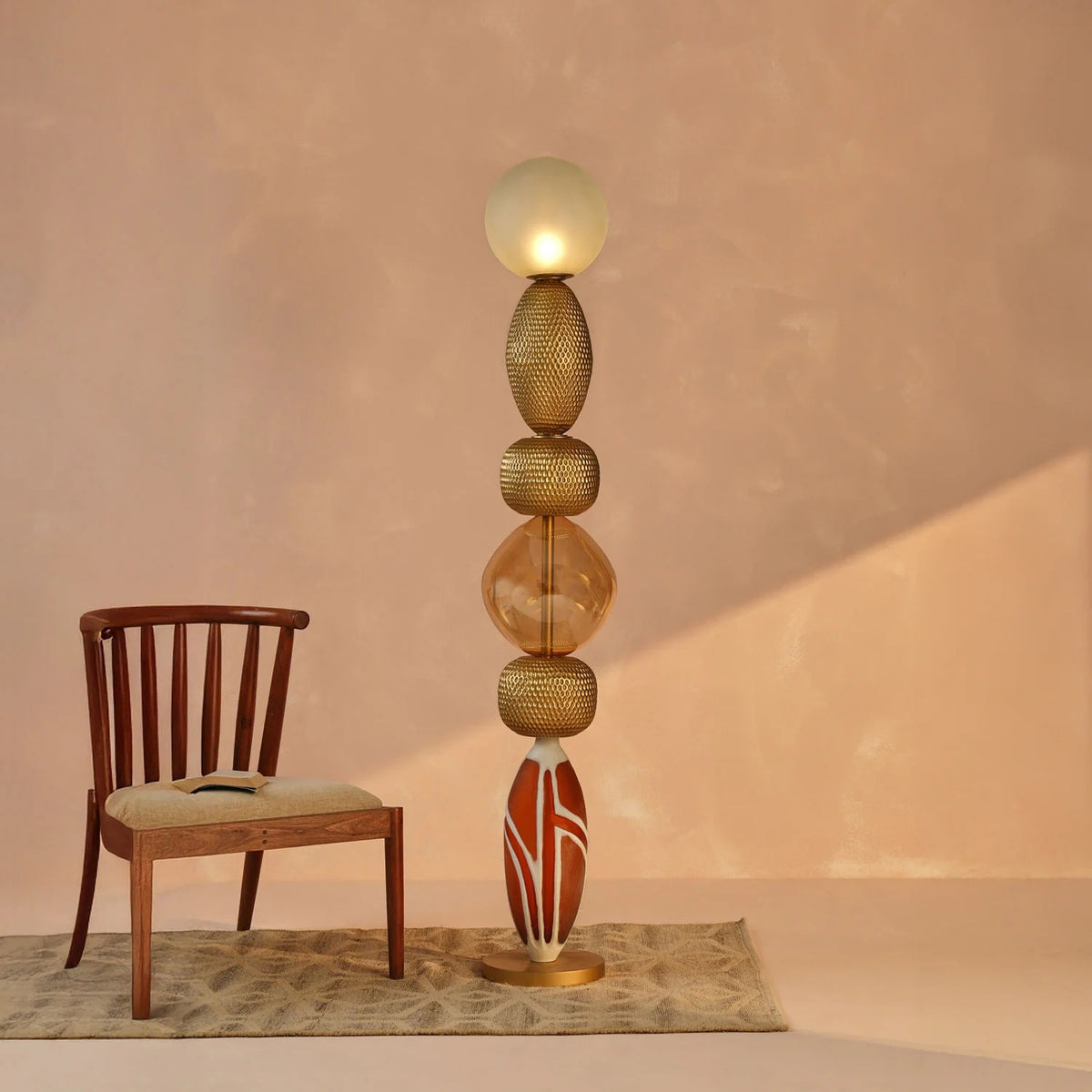 Luminous Odyssey Floor Lamp Handmade By Yaahvi