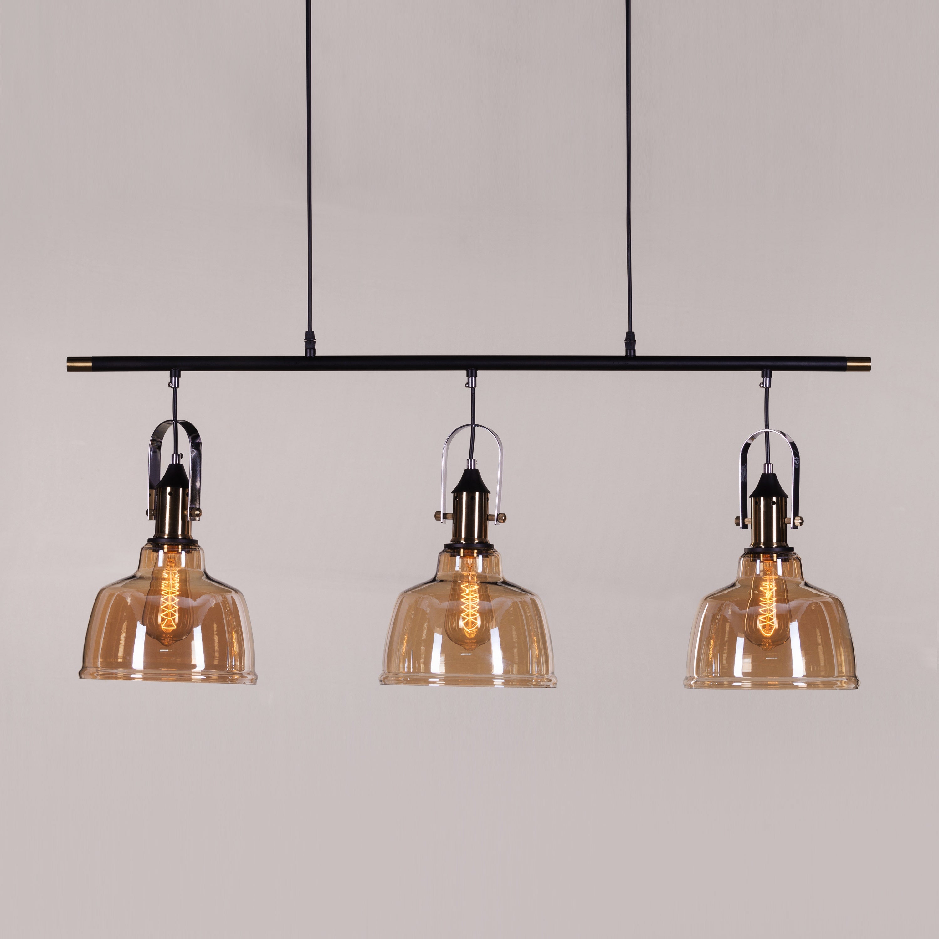 Royal Tea (Amber) Glass Pendant Light