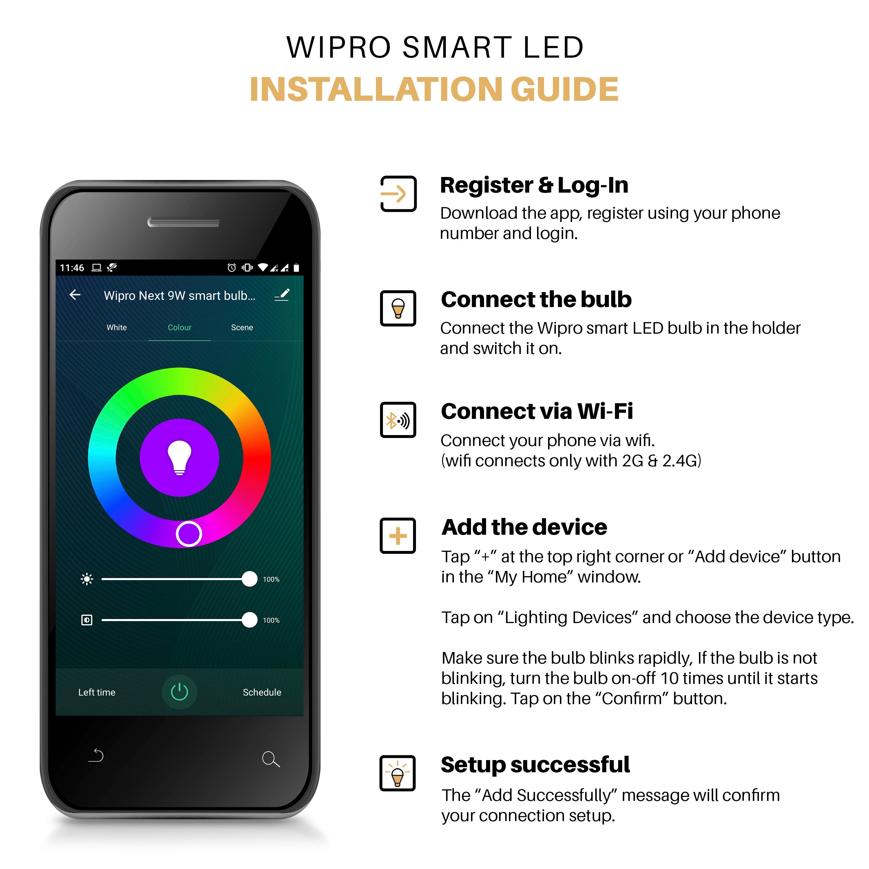 Slightly Addicted (Gold, Smart LED) Marble Floor Lamp