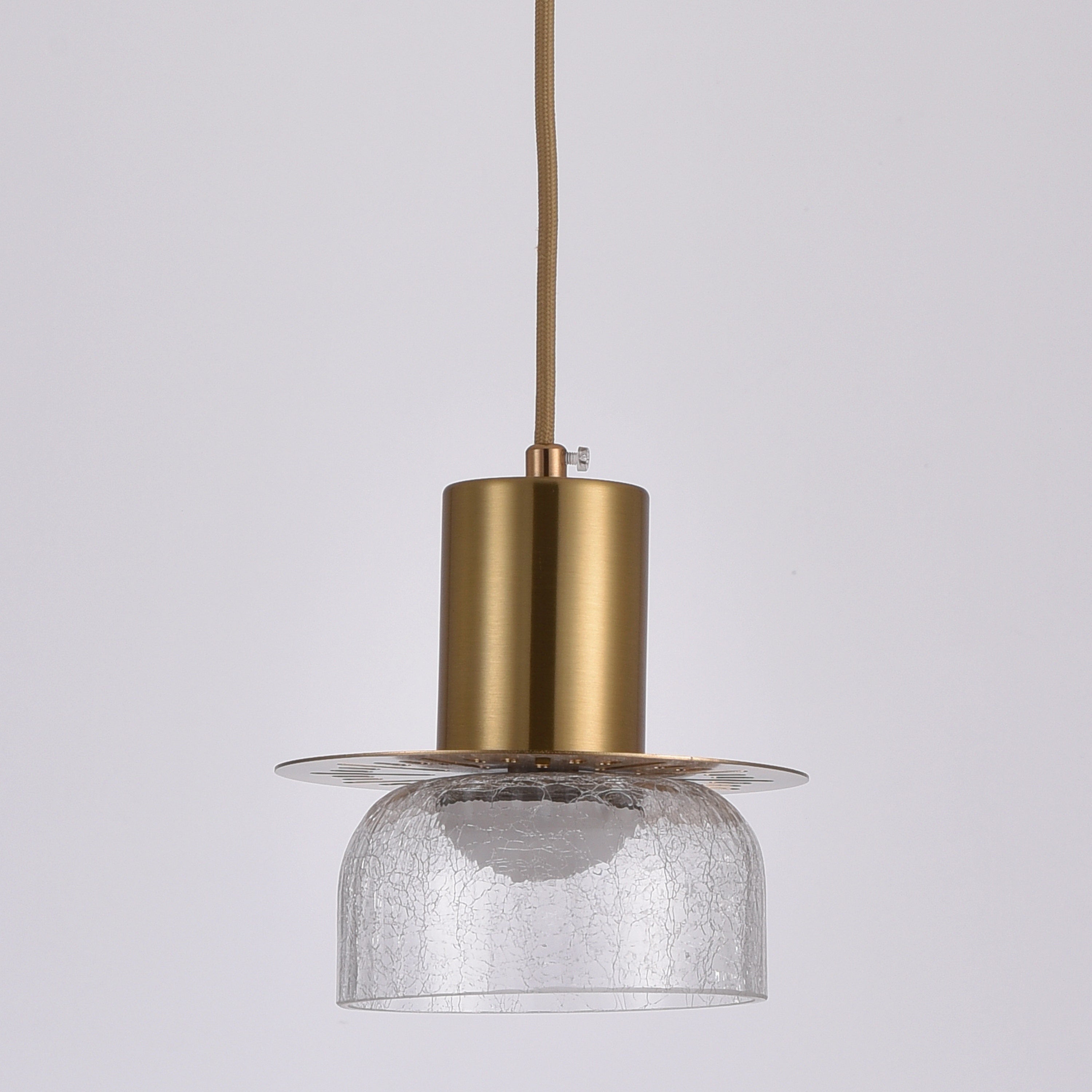 The Wandering Moon (Clear/Gold) Pendant Light