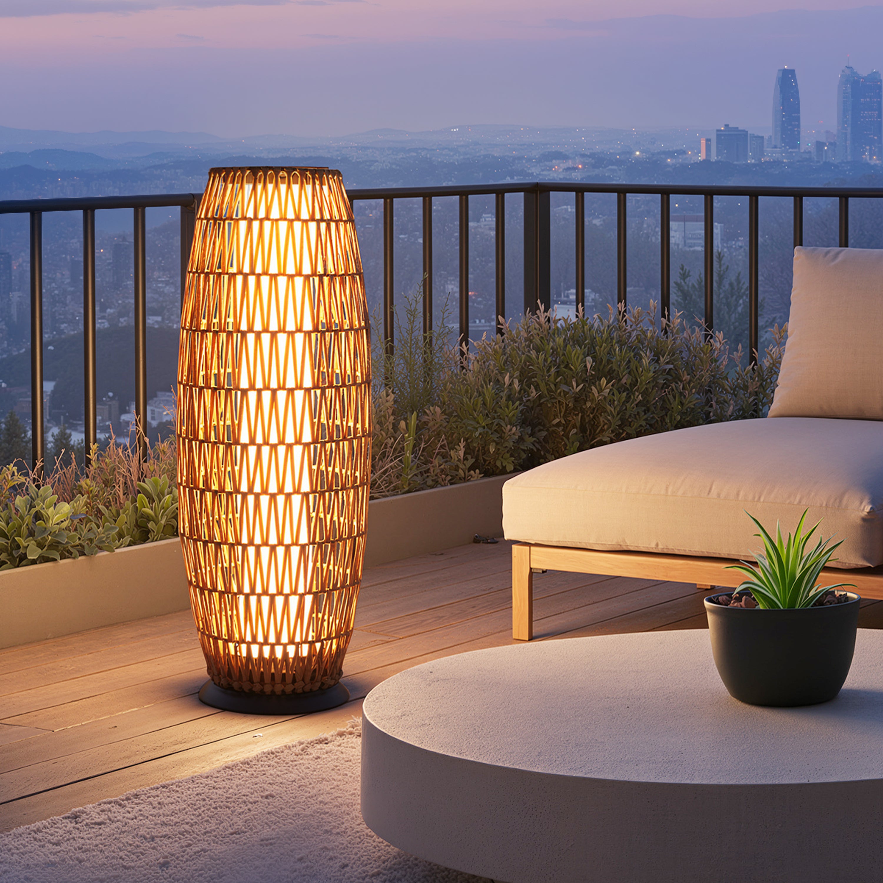 Imperial Sun Thread (Solar Powered-Rechargeable) Outdoor floor lamp