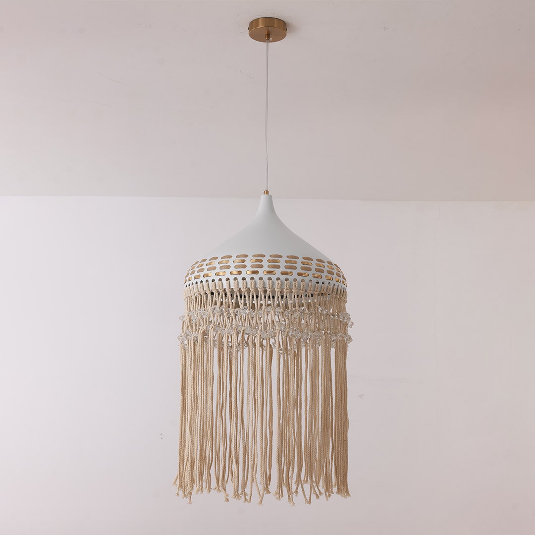 Born In Bali Ivory Pendant Light