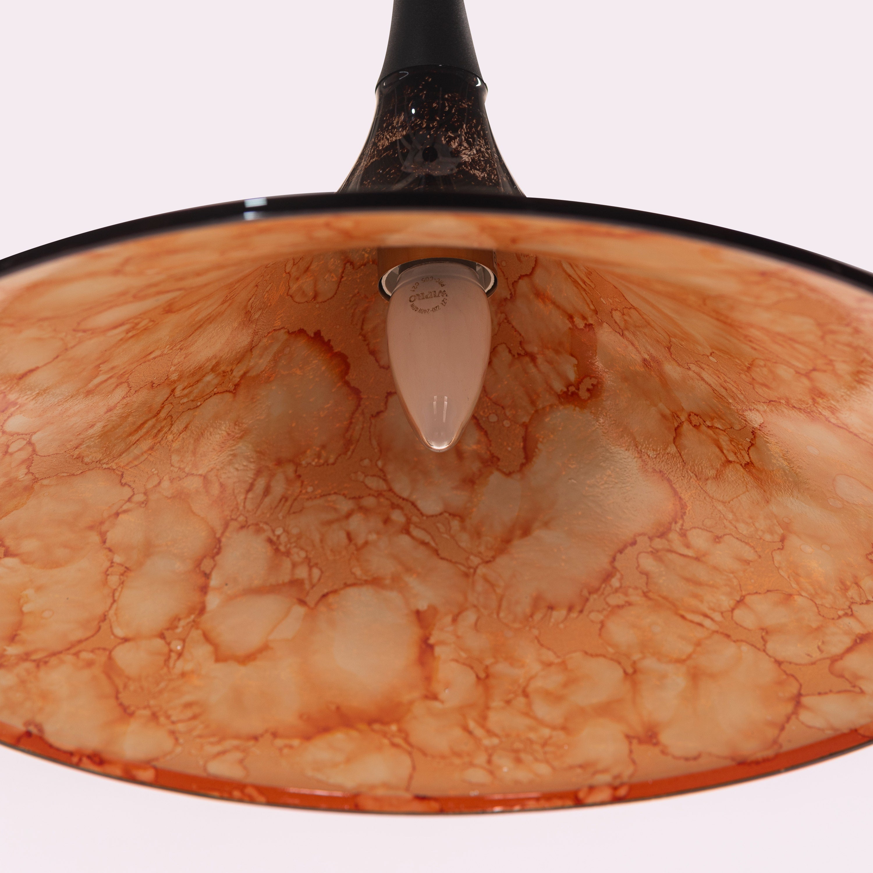 Vintage Valor (Black, Brown) Acrylic Pendant Light