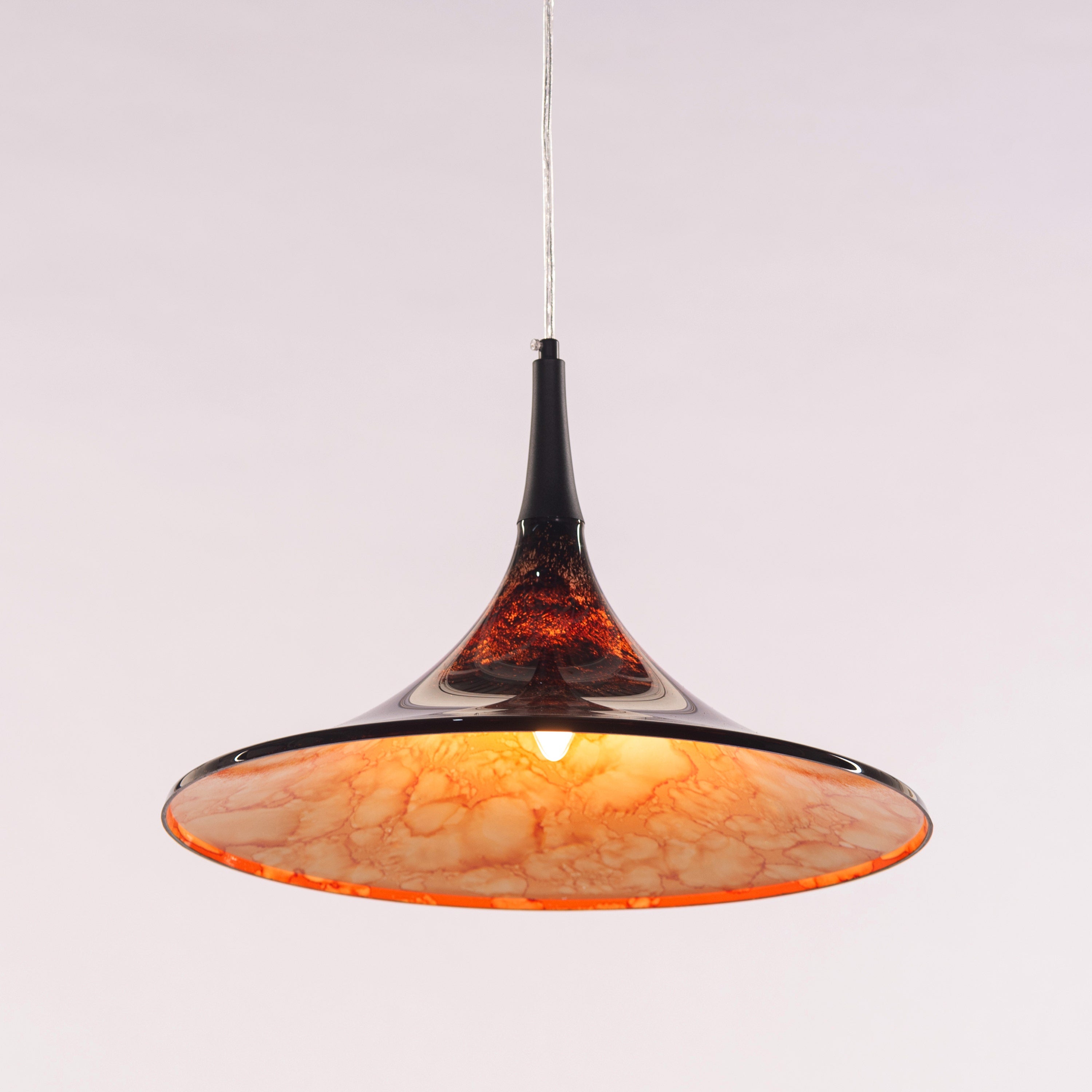 Vintage Valor (Black, Brown) Acrylic Pendant Light