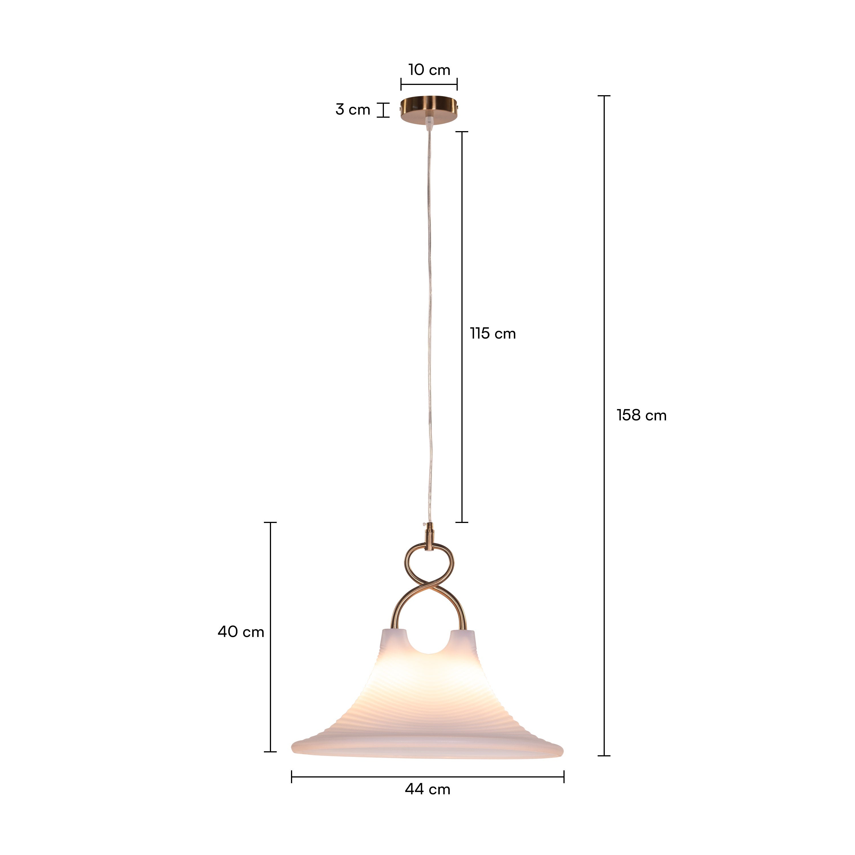 So This Is Love (White) Acrylic Pendant Light