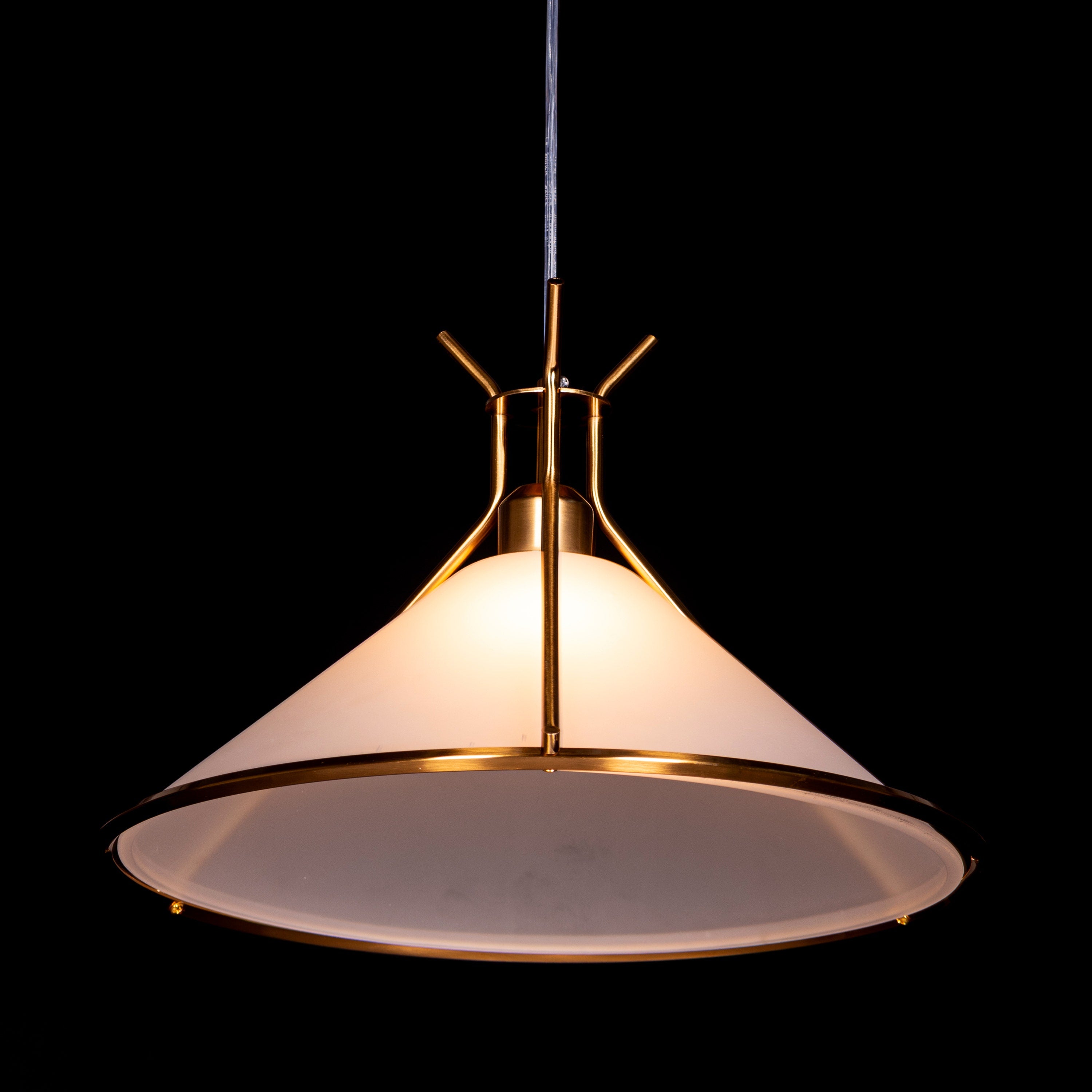 Moonlace (Gold) Frosted Glass Pendant Light