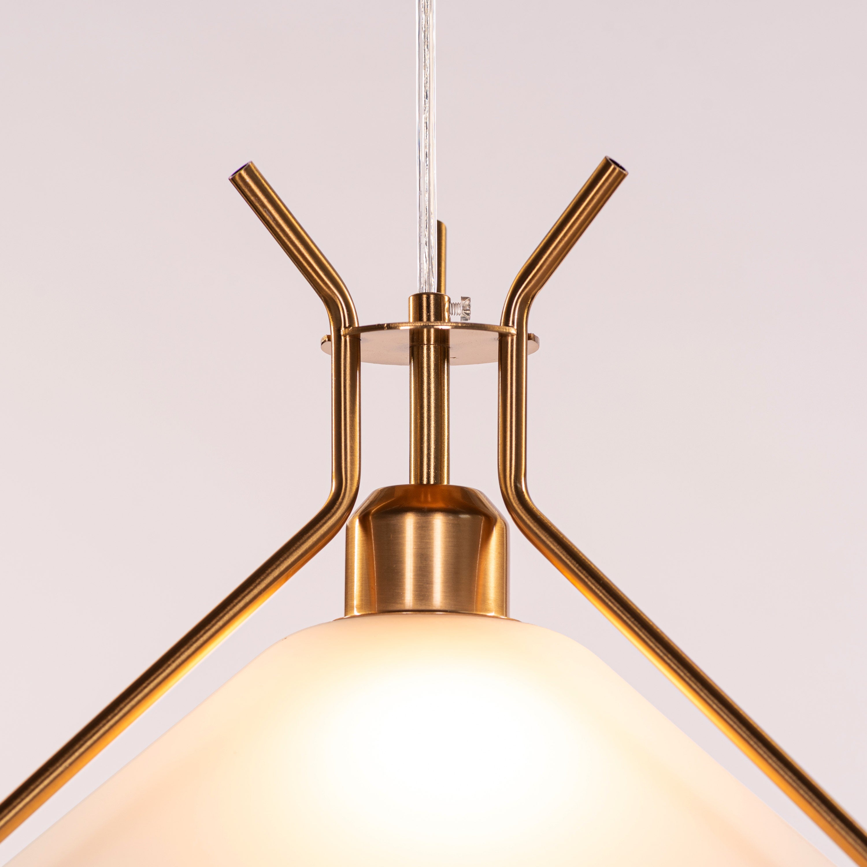 Moonlace (Gold) Frosted Glass Pendant Light