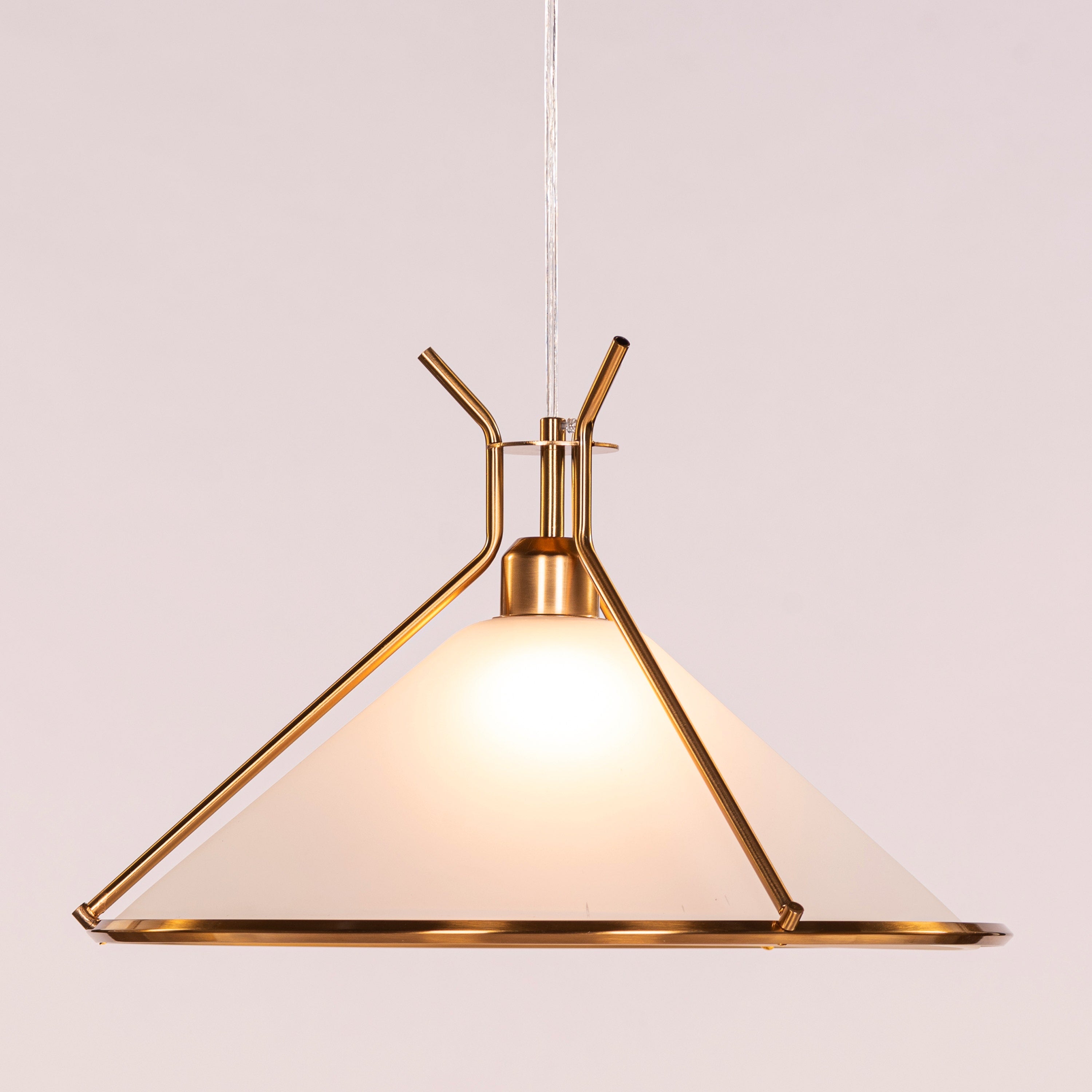 Moonlace (Gold) Frosted Glass Pendant Light