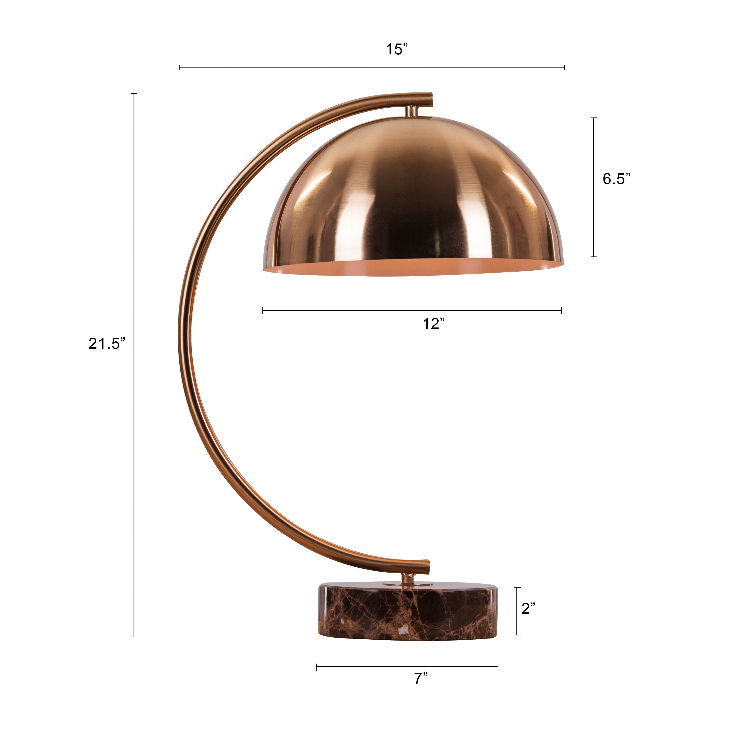 Arrived (Gold, Coffee) Marble Table Lamp