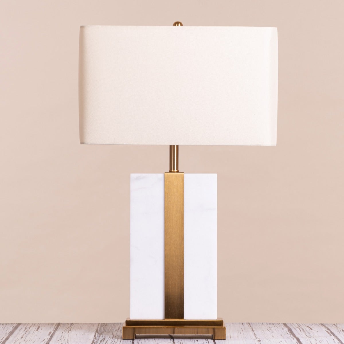 Just A Memory (White, Gold) Marble Table Lamp