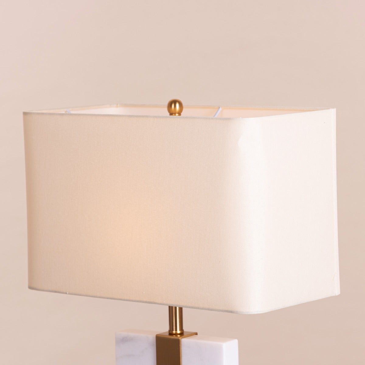 Just A Memory (White, Gold) Marble Table Lamp