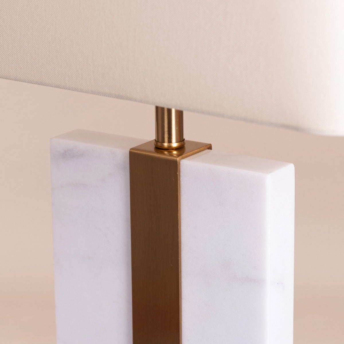 Just A Memory (White, Gold) Marble Table Lamp
