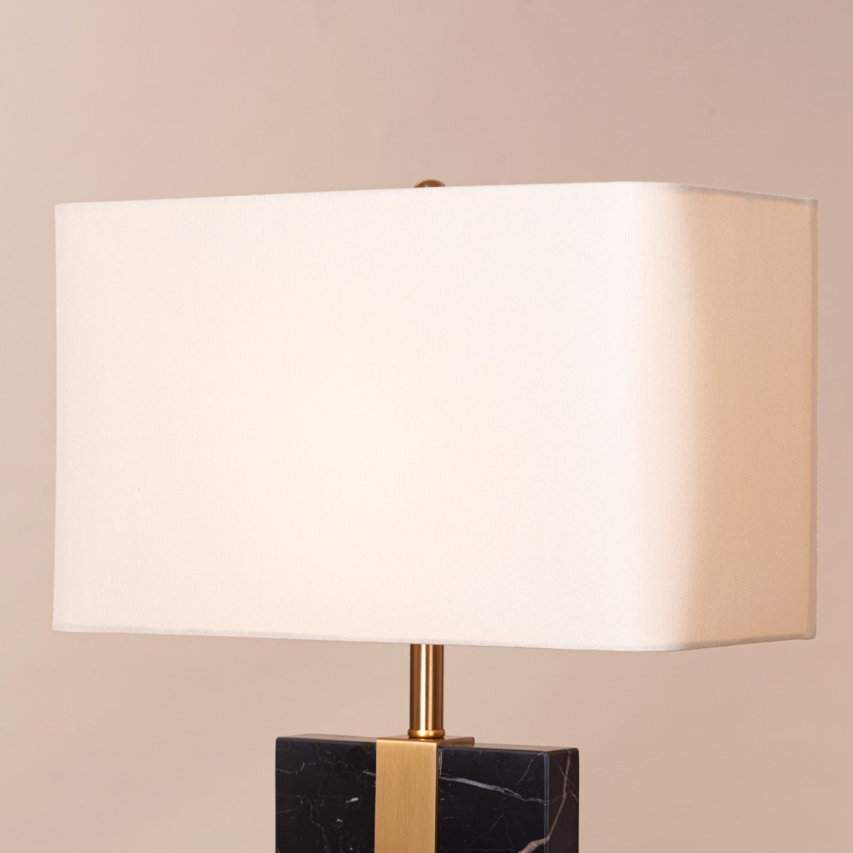 Wings Break Free (Black, Gold) Marble Table Lamp