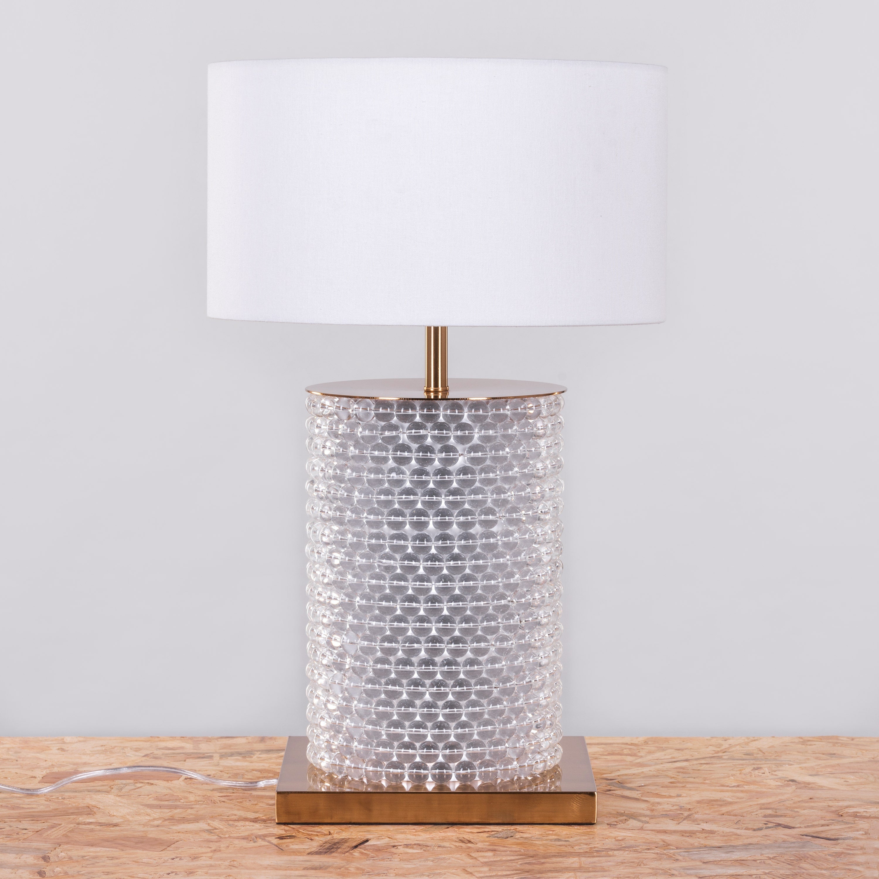Well Heeled (Large, Gold/White) Table Lamp