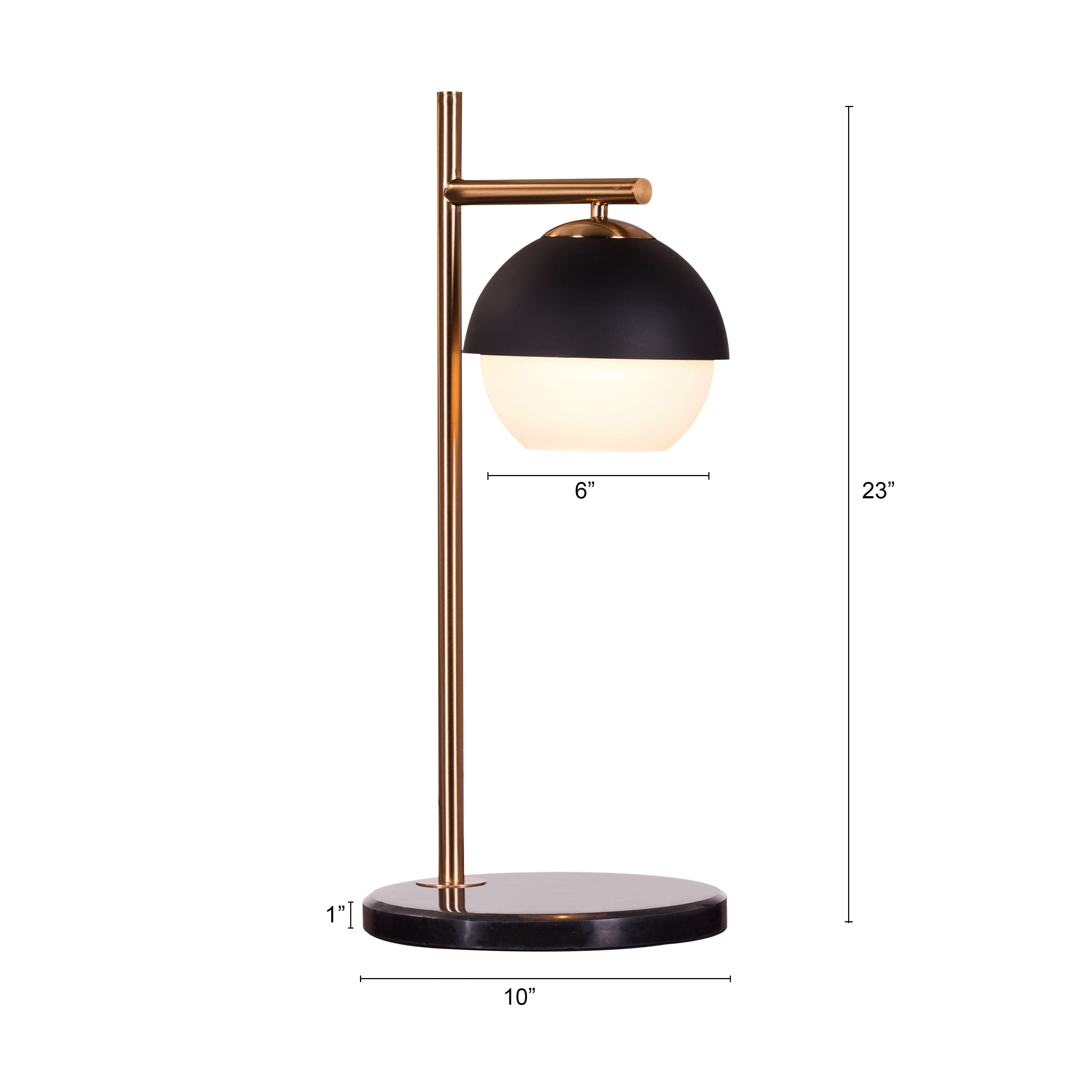 Addiction (Gold, Black) Marble Table Lamp