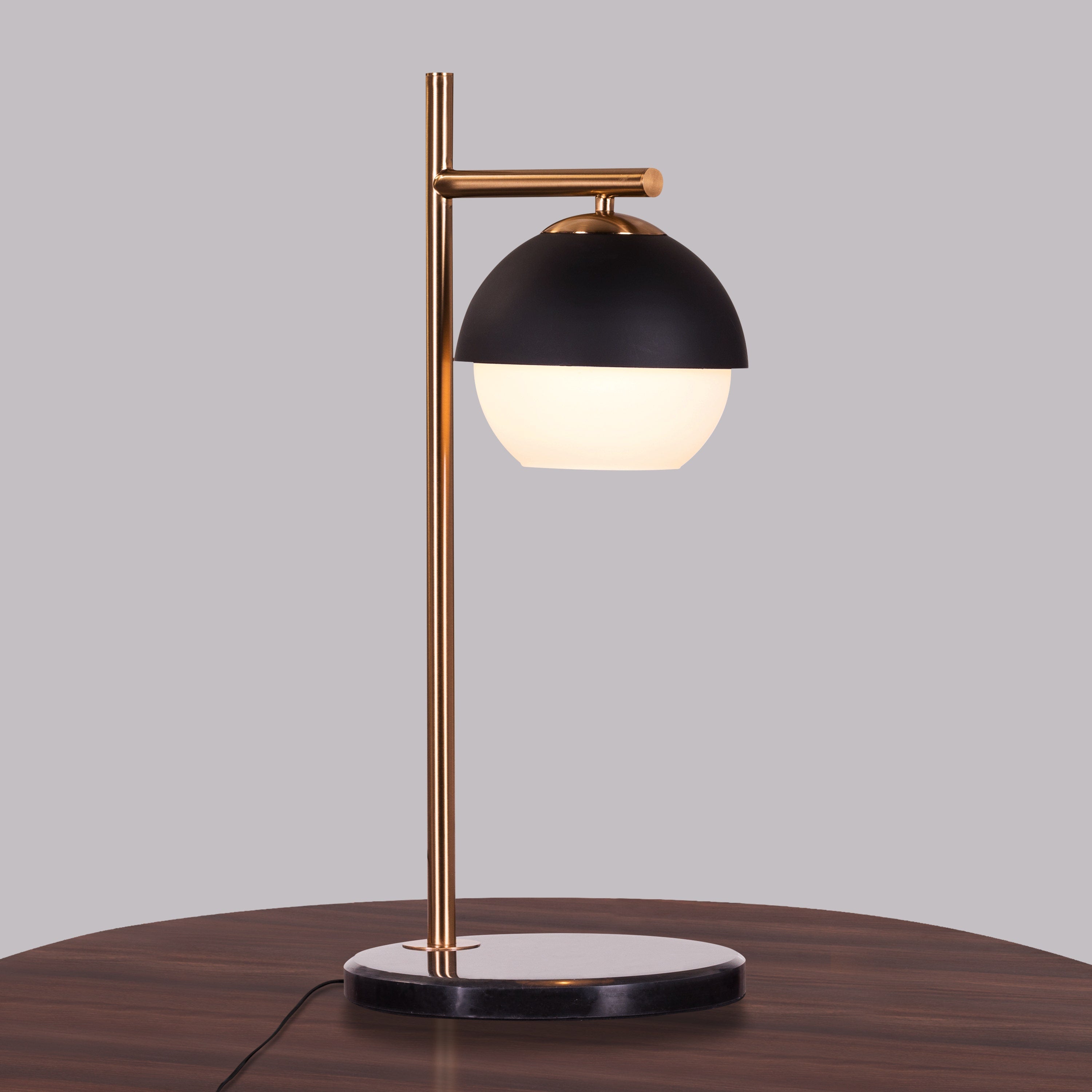 Addiction (Gold, Black) Marble Table Lamp