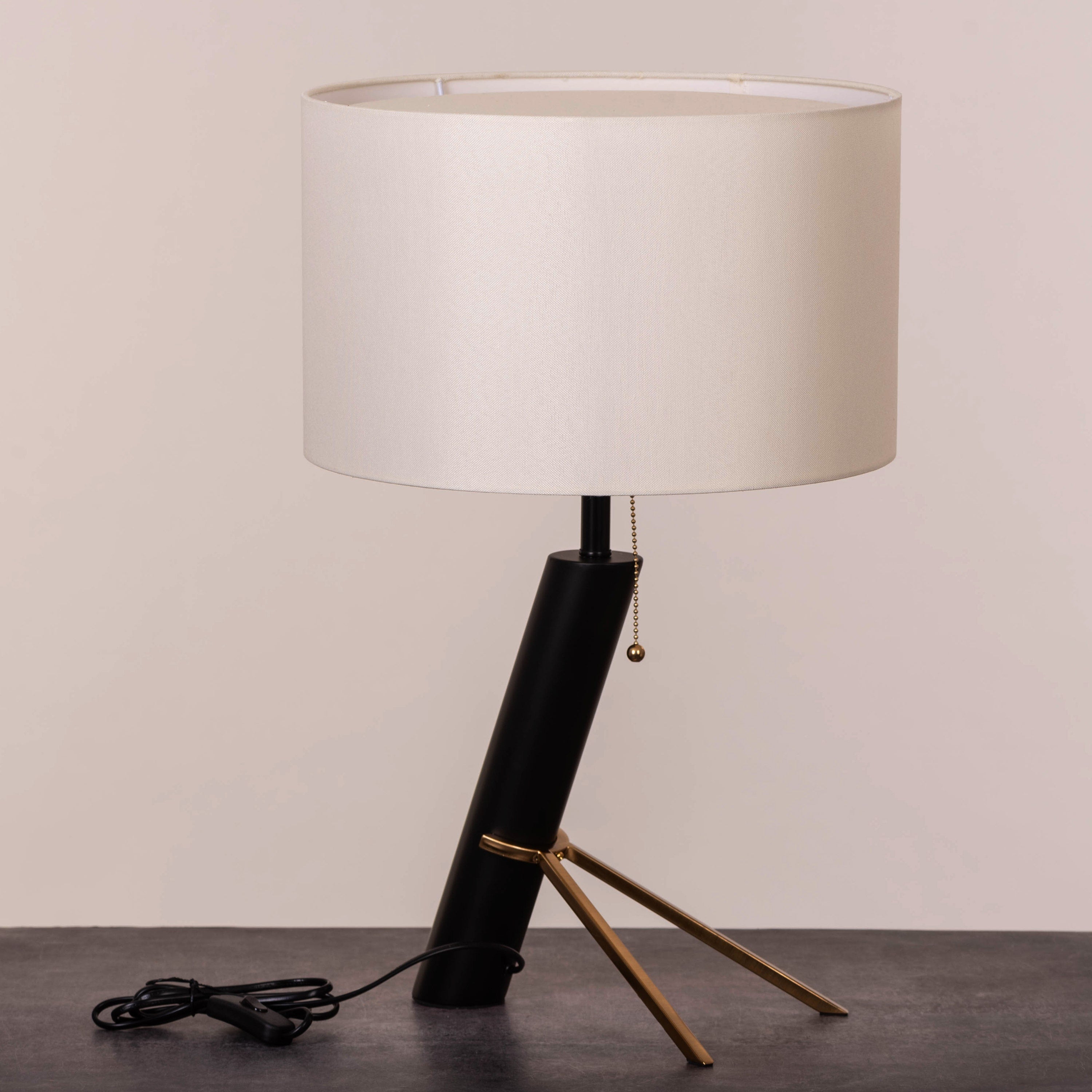 Never You Mind (Black, Gold) Table Lamp