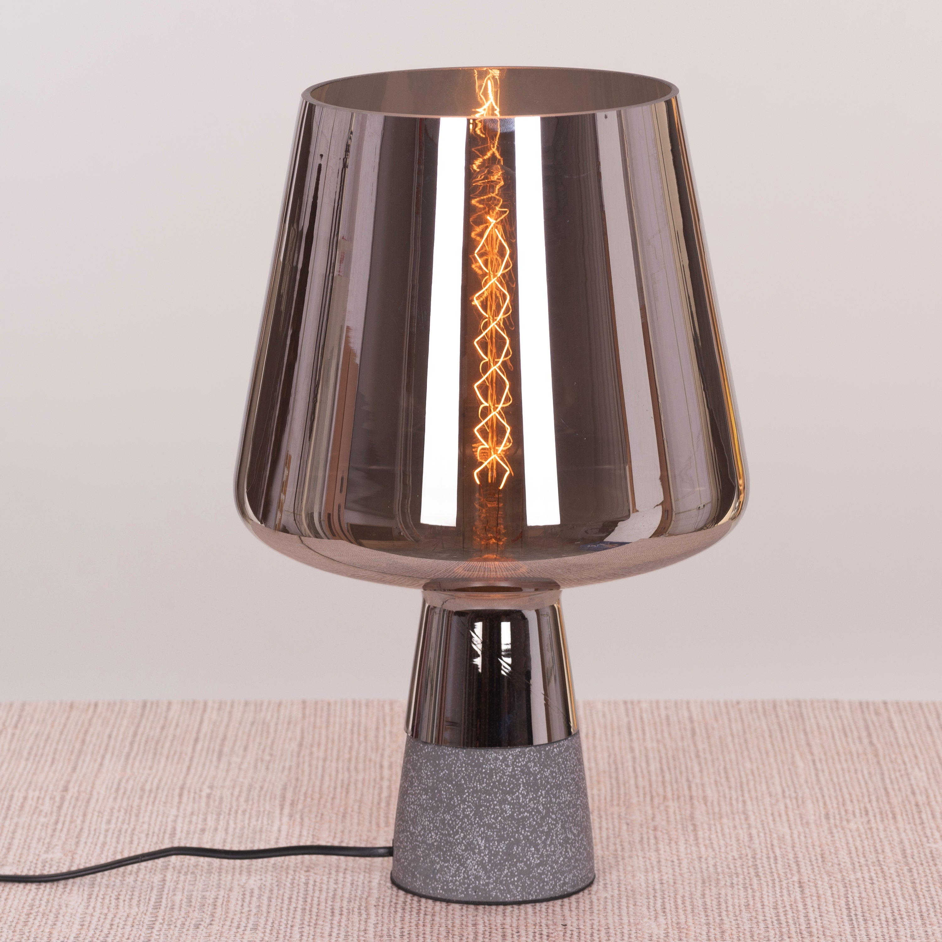 Tea For Two (Smokey Grey) Stone Table Lamp