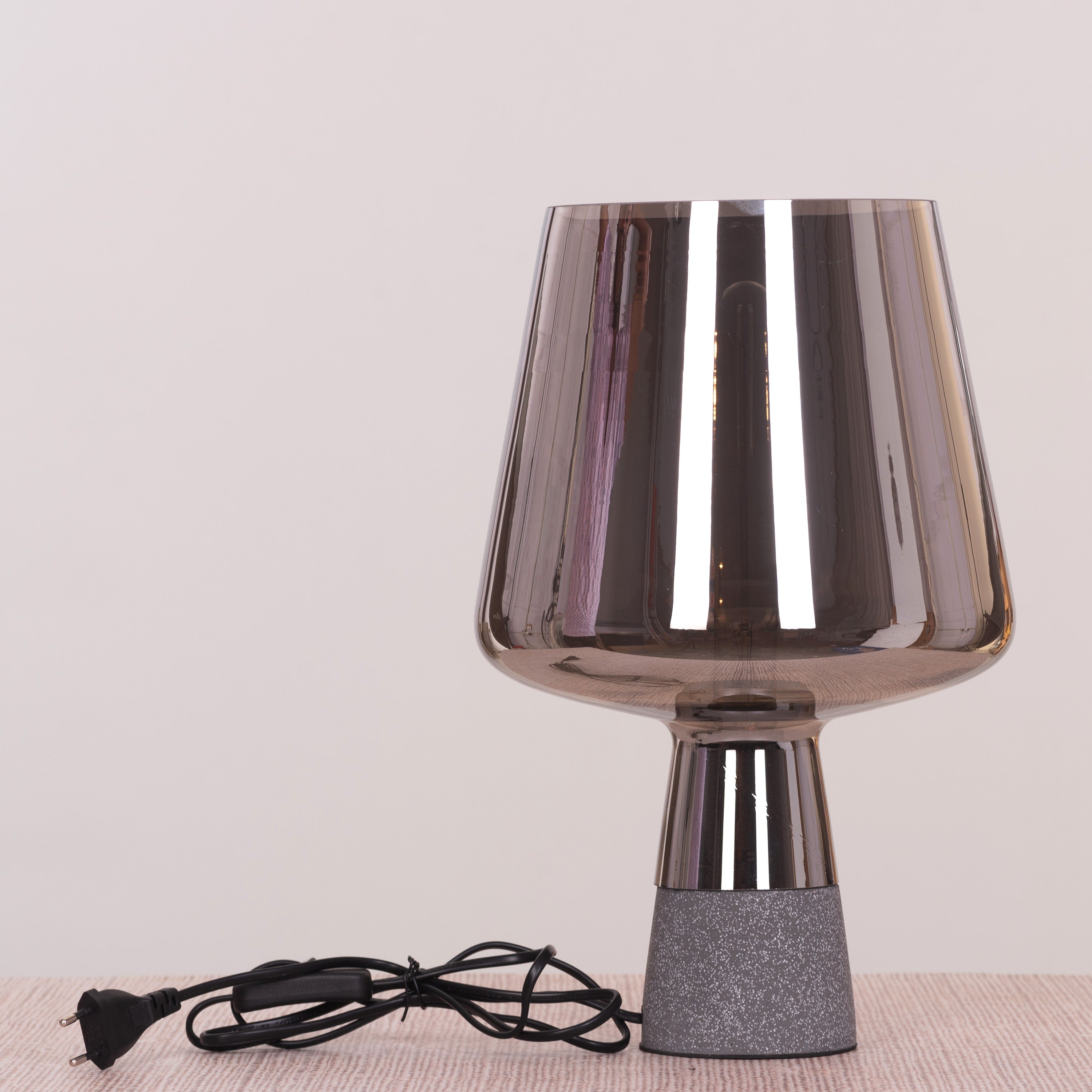 Tea For Two (Smokey Grey) Stone Table Lamp