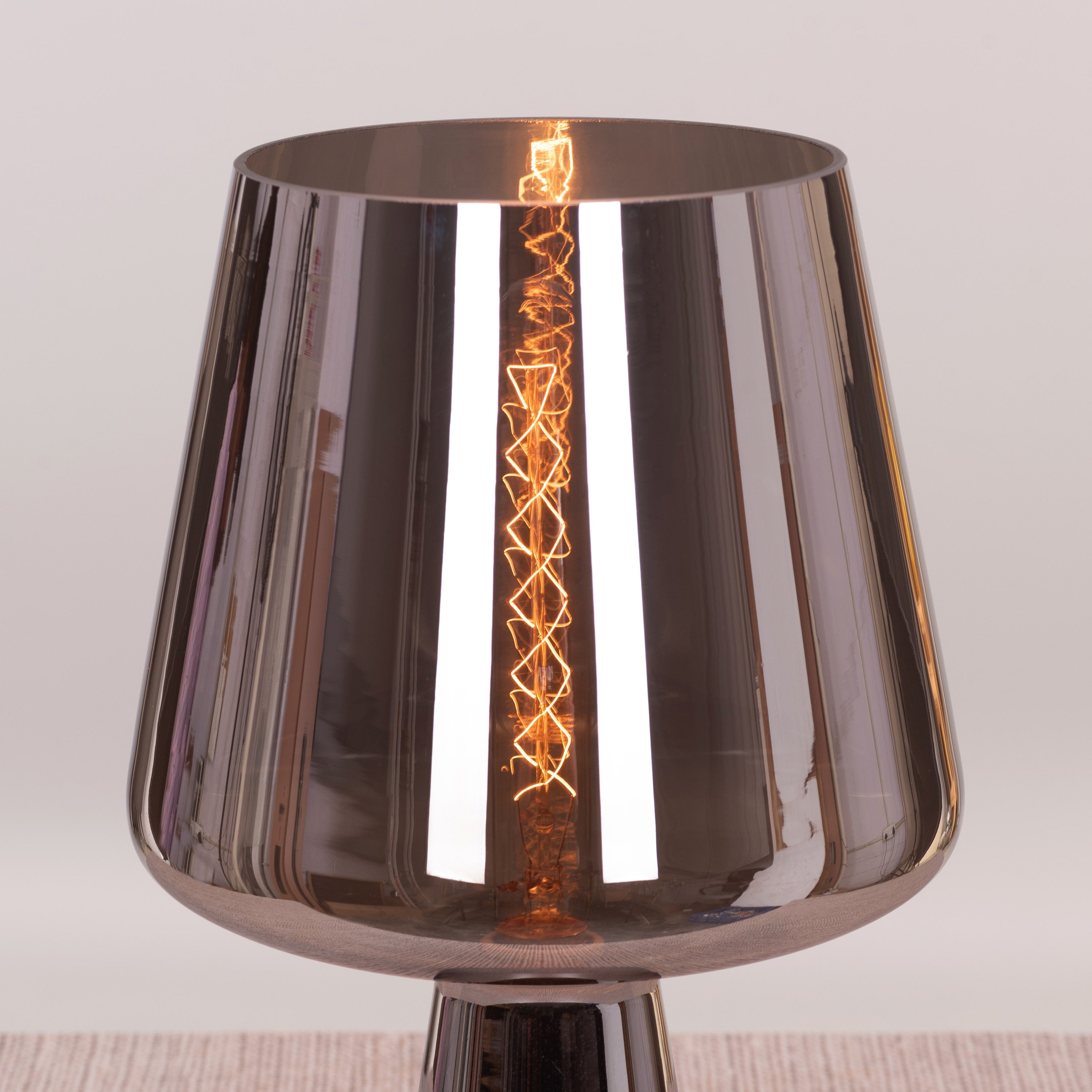 Tea For Two (Smokey Grey) Stone Table Lamp