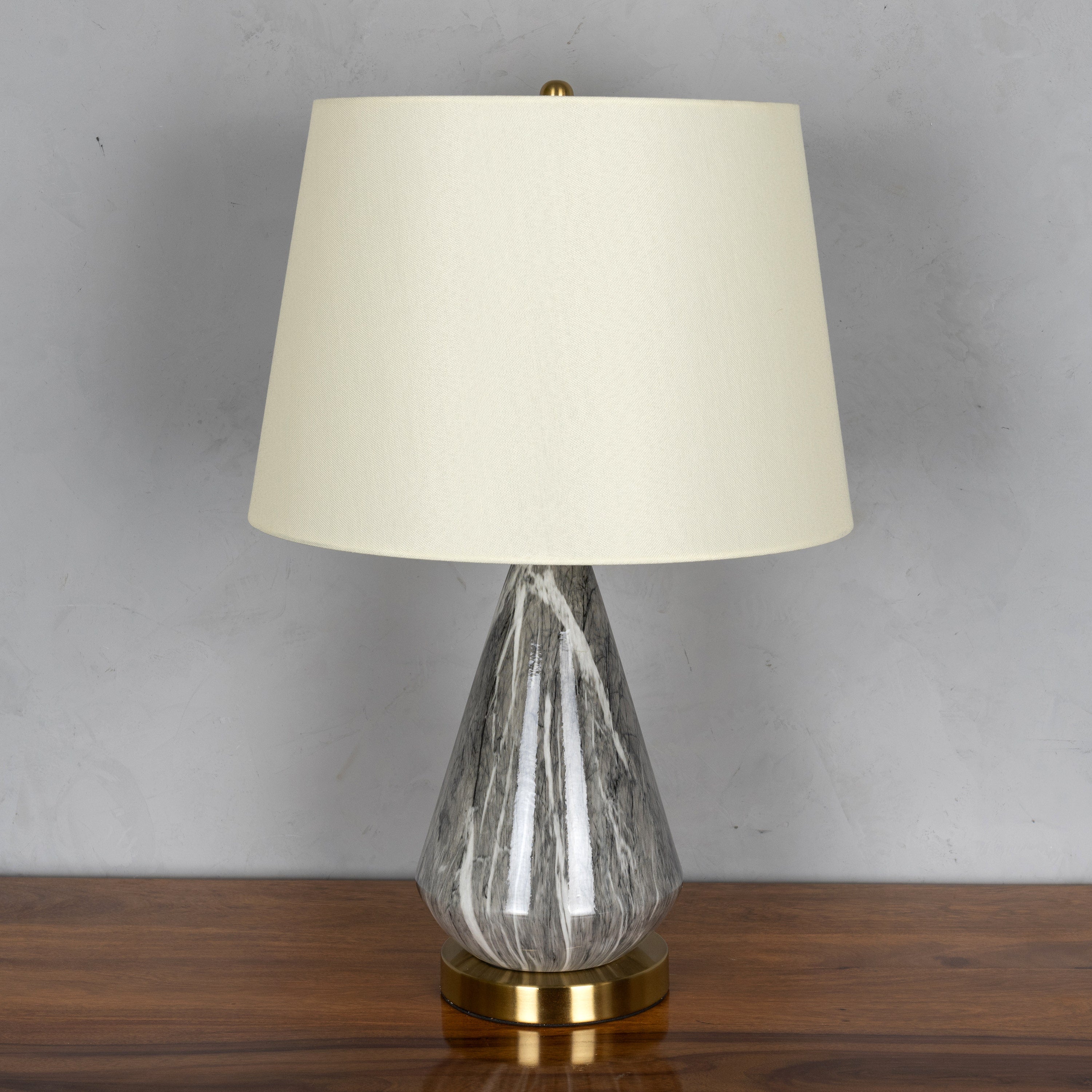 RSVP (Grey) Marble Table Lamp