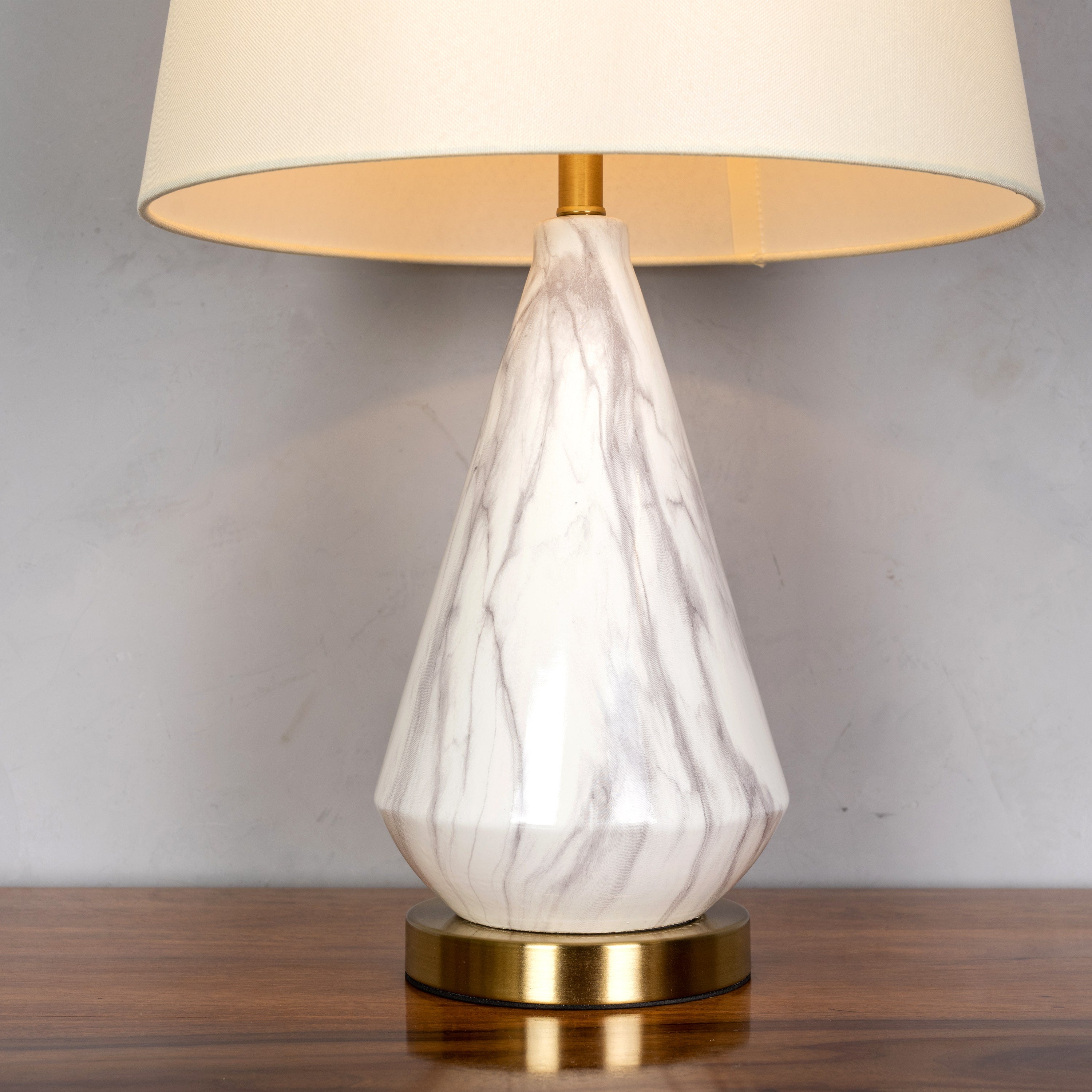 RSVP (White) Marble Table Lamp