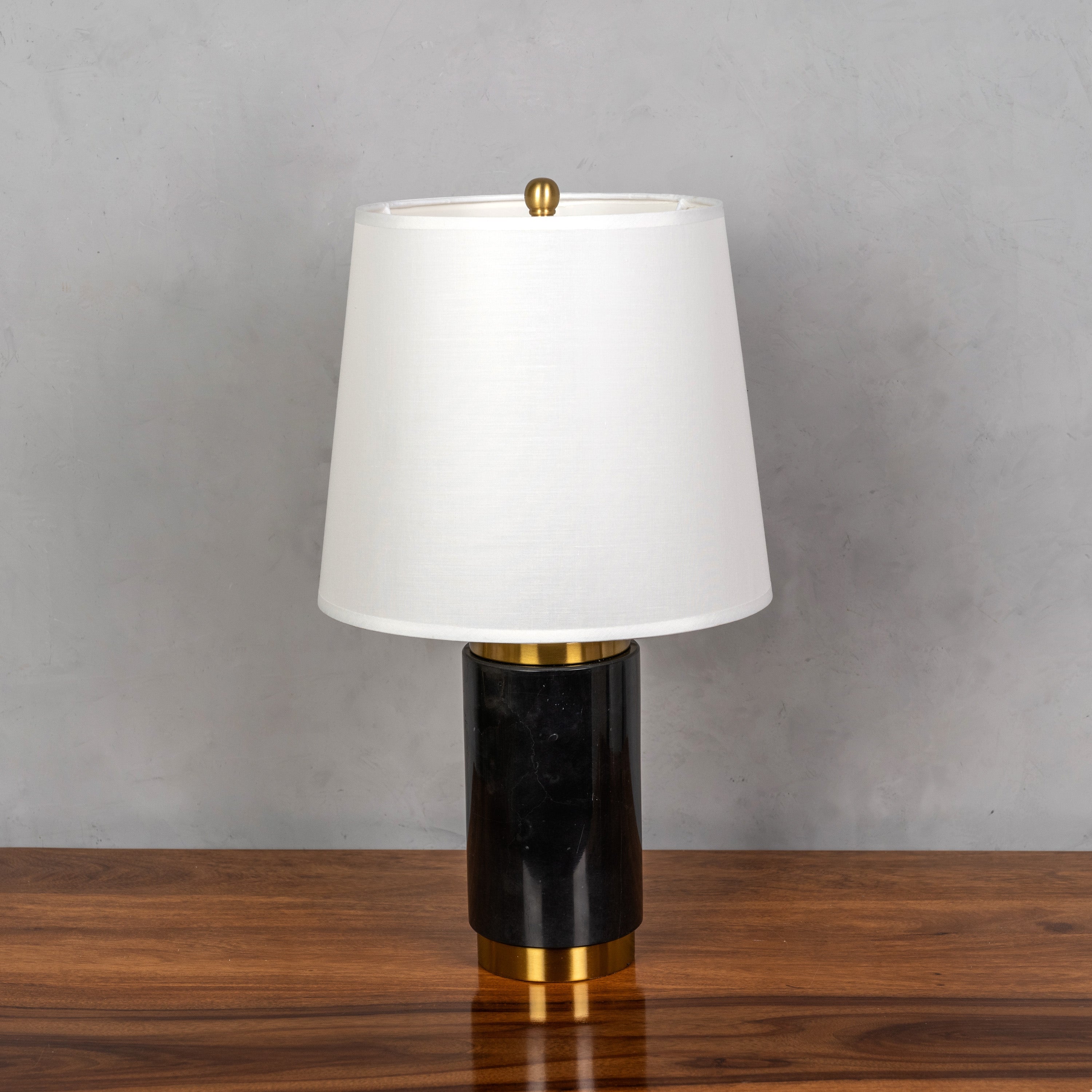 Lasting Love (Black, Gold) Marble Table Lamp