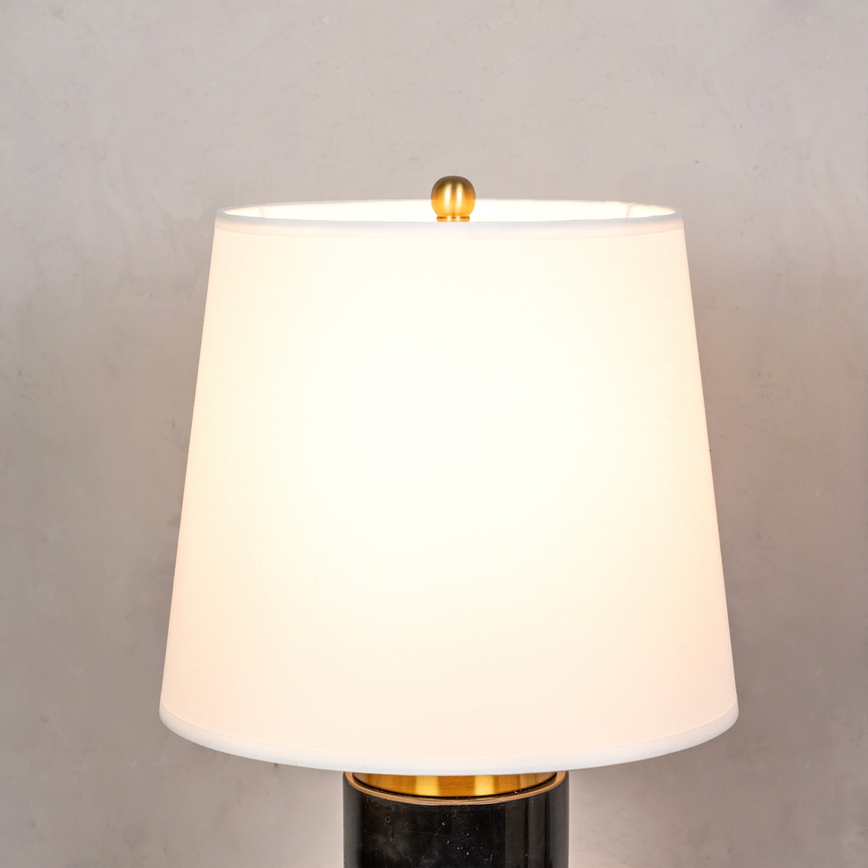Lasting Love (Black, Gold) Marble Table Lamp