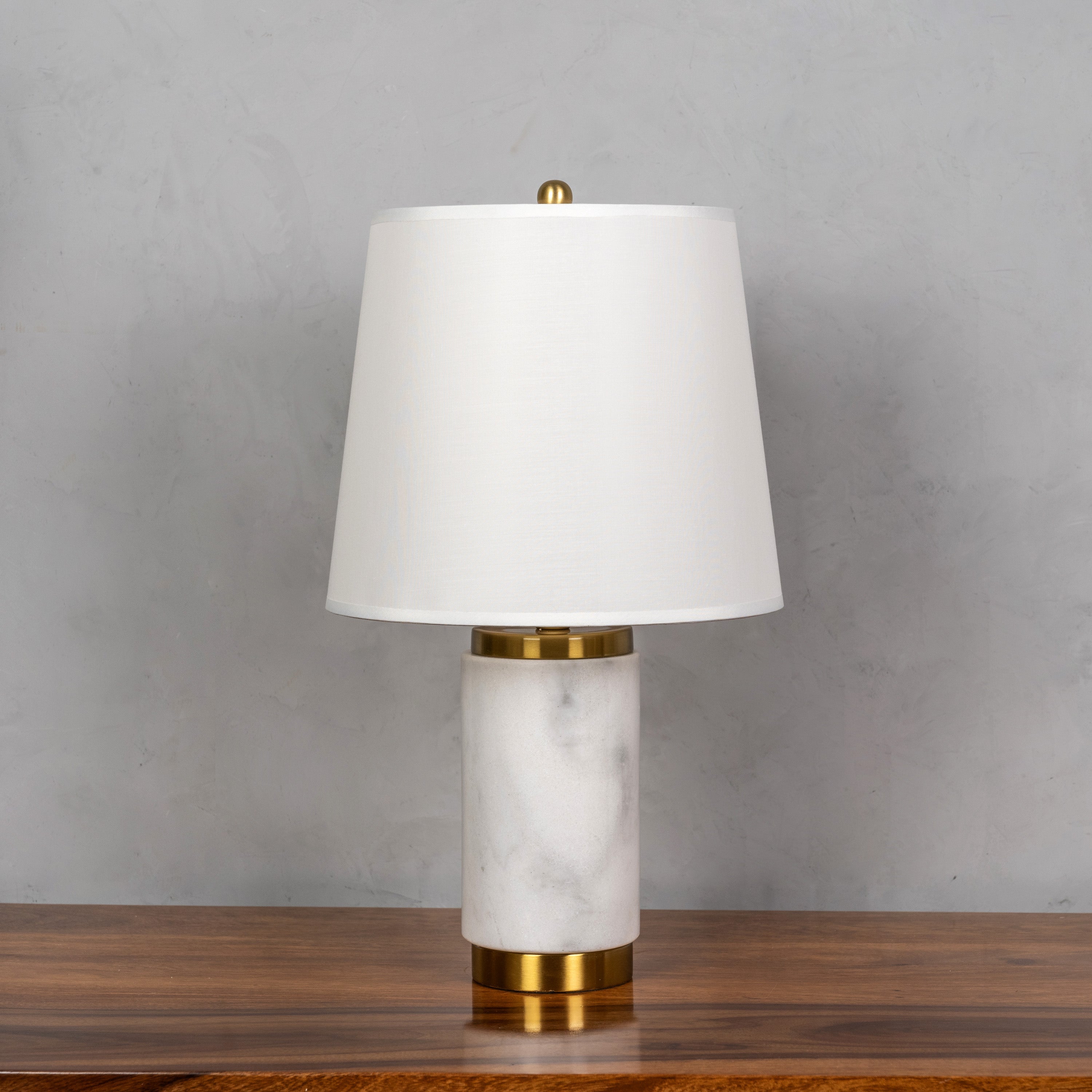 Lasting Love (White, Gold) Marble Table Lamp