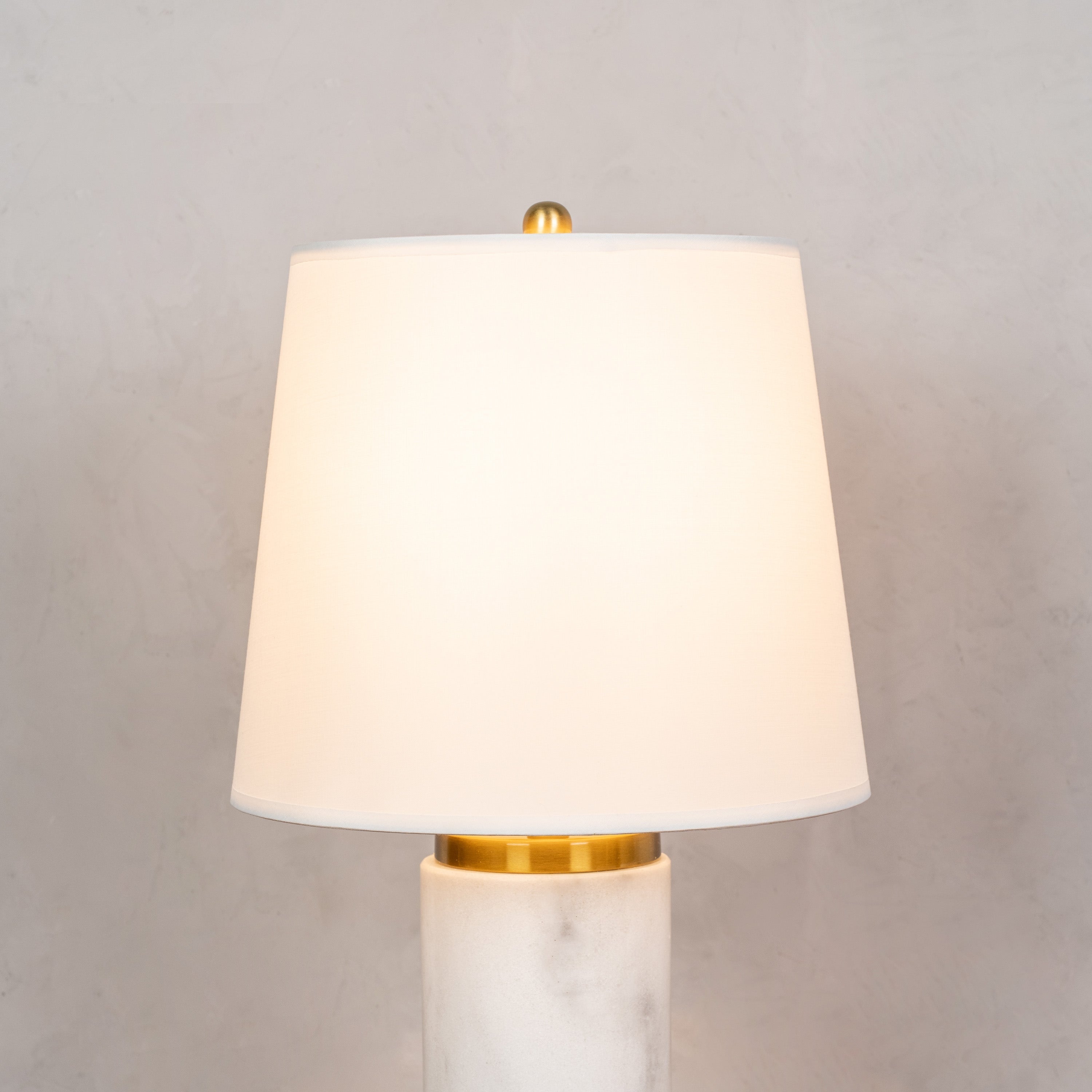 Lasting Love (White, Gold) Marble Table Lamp