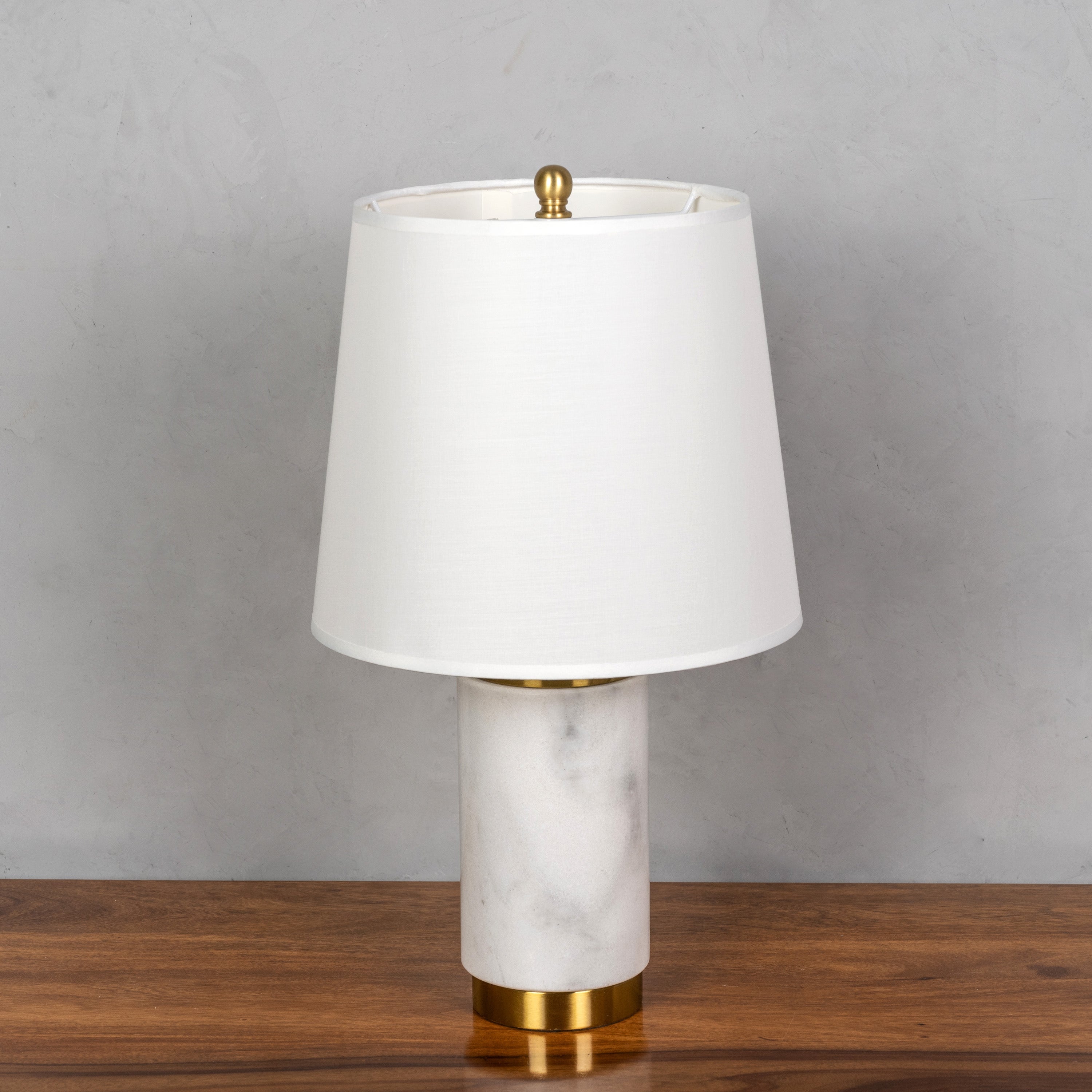 Lasting Love (White, Gold) Marble Table Lamp