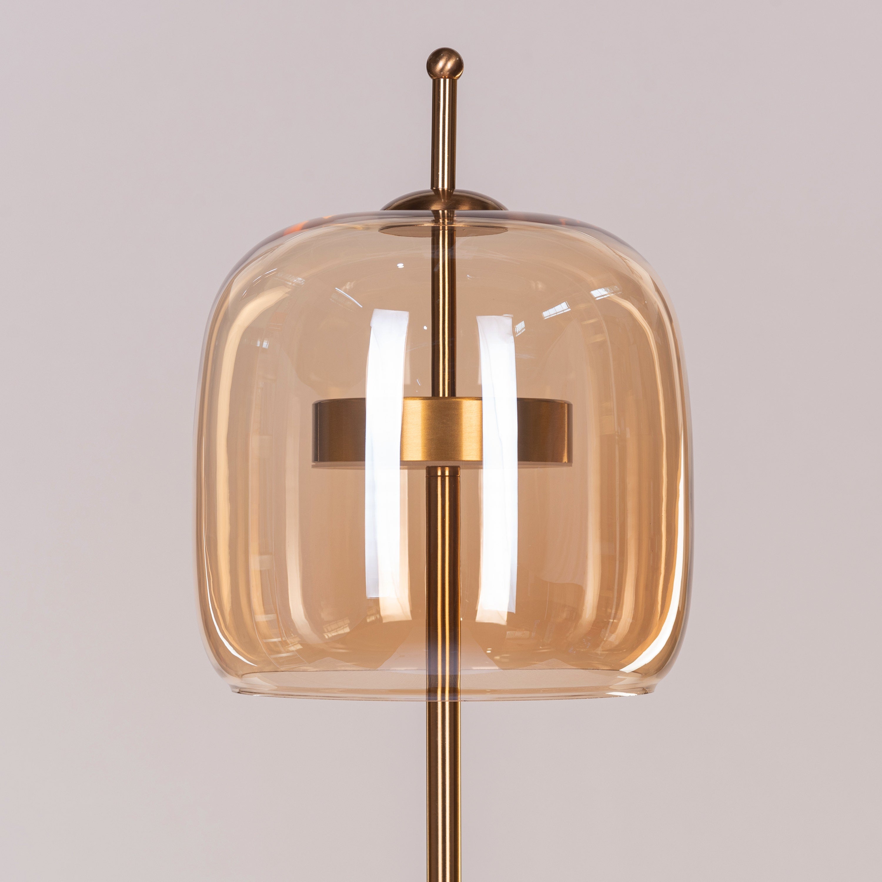 Sweet Escape (Amber, Built-In LED) Glass Table Lamp