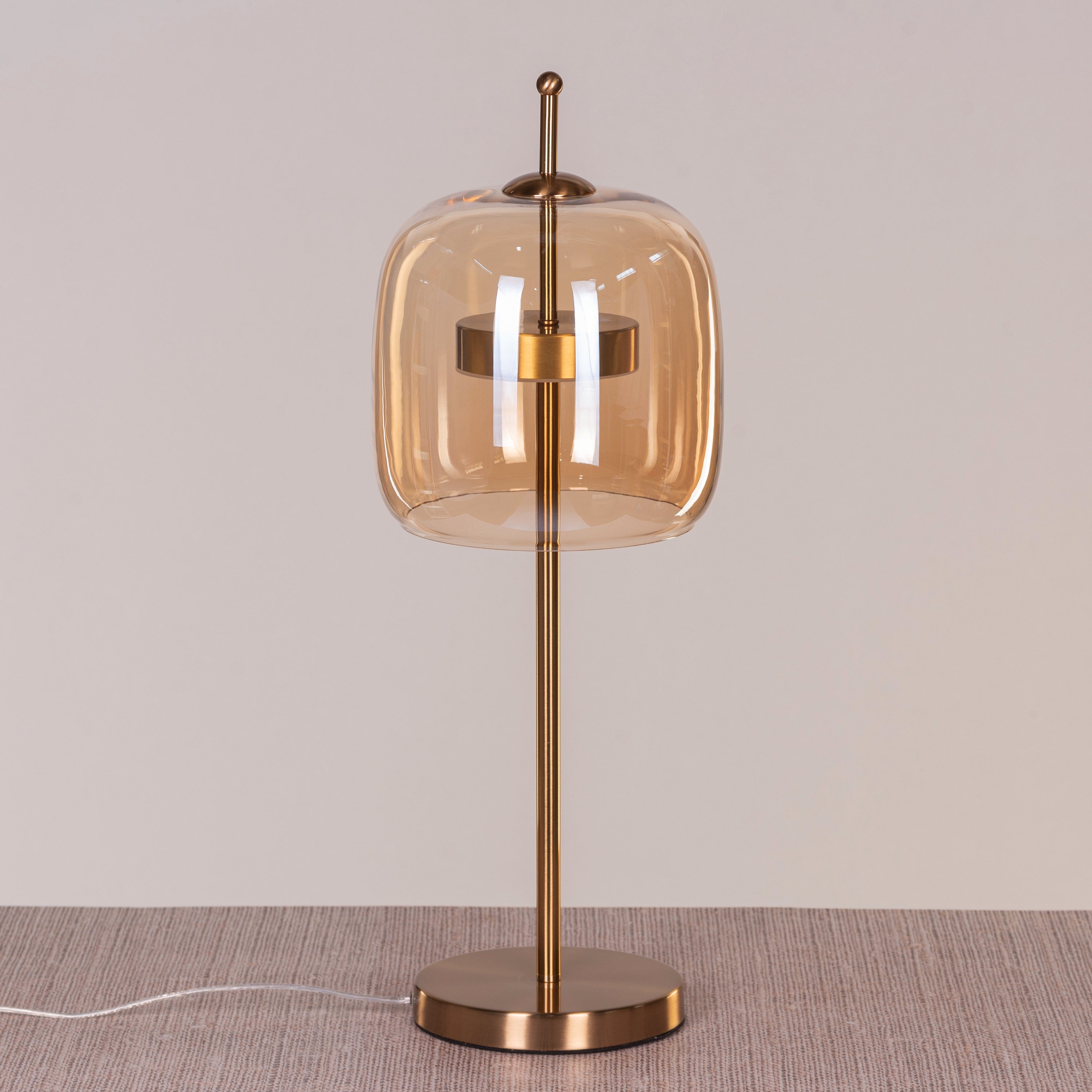 Sweet Escape (Amber, Built-In LED) Glass Table Lamp