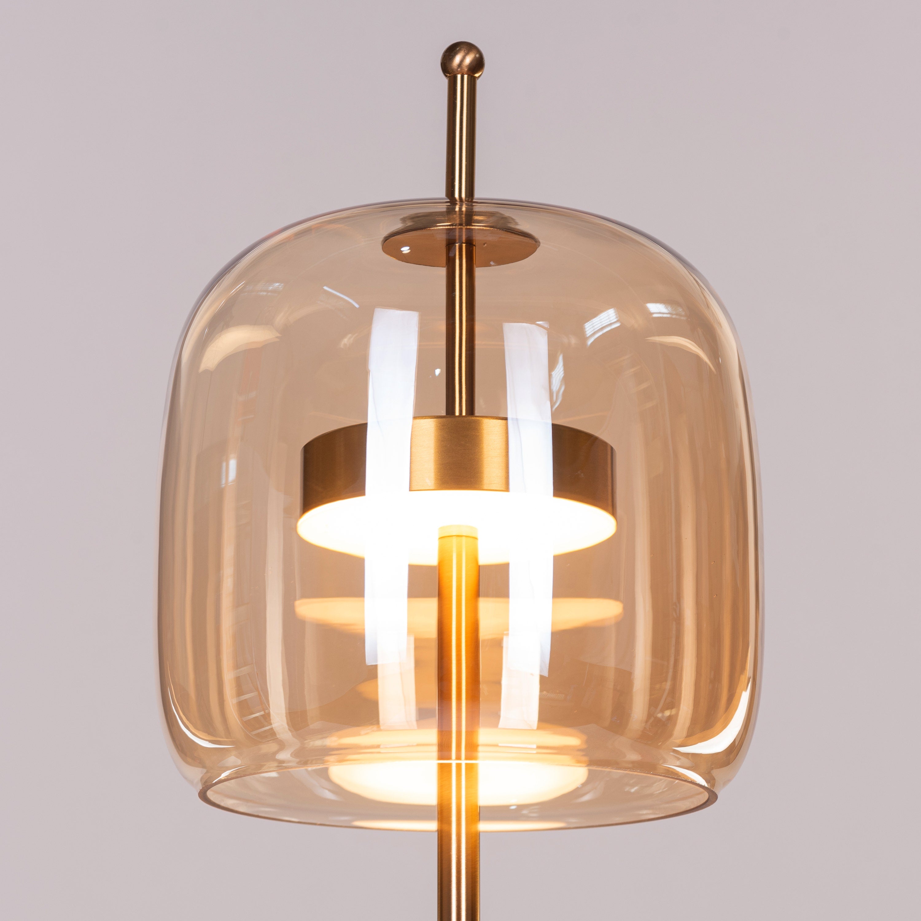 Sweet Escape (Amber, Built-In LED) Glass Table Lamp