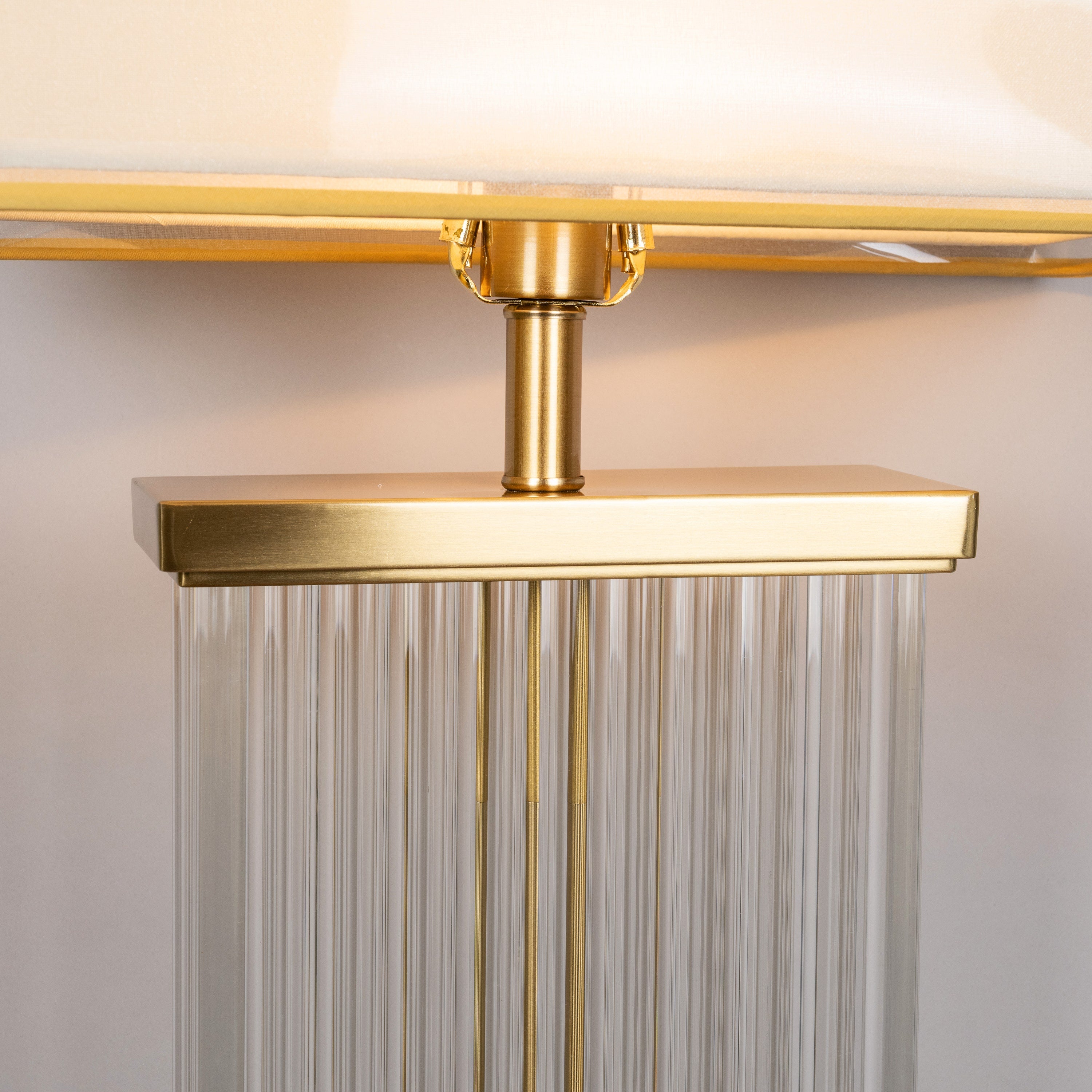 Falling For You Grand (Extra Large, Gold) Glass Tube Table Lamp