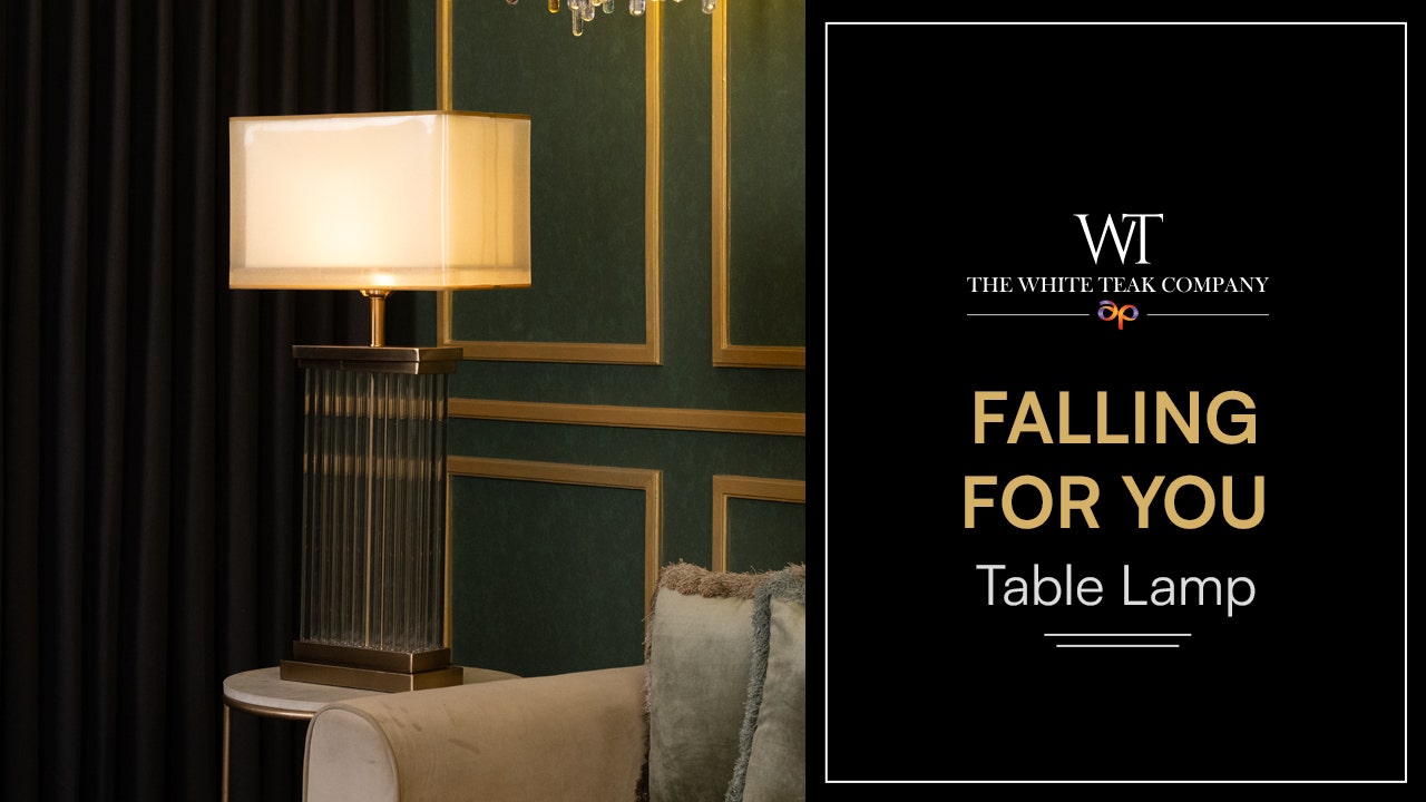 Falling For You (Matte Gold) Table Lamp