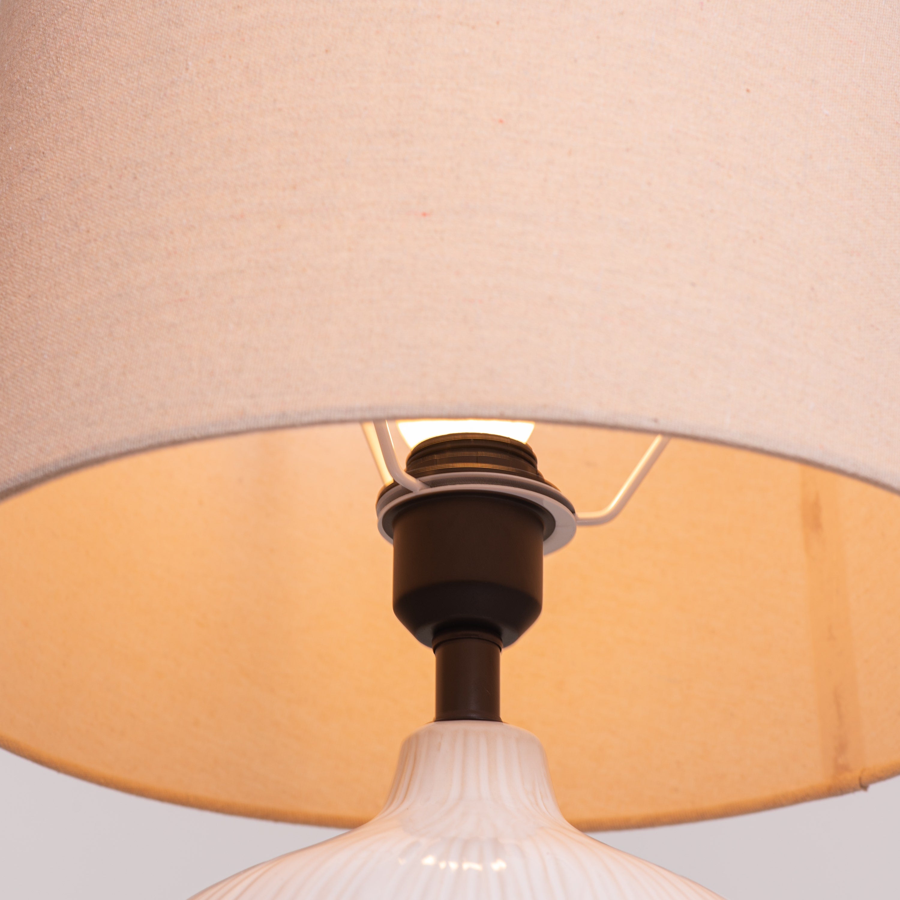 Smooth Sailing (Beige) Ceramic Table Lamp