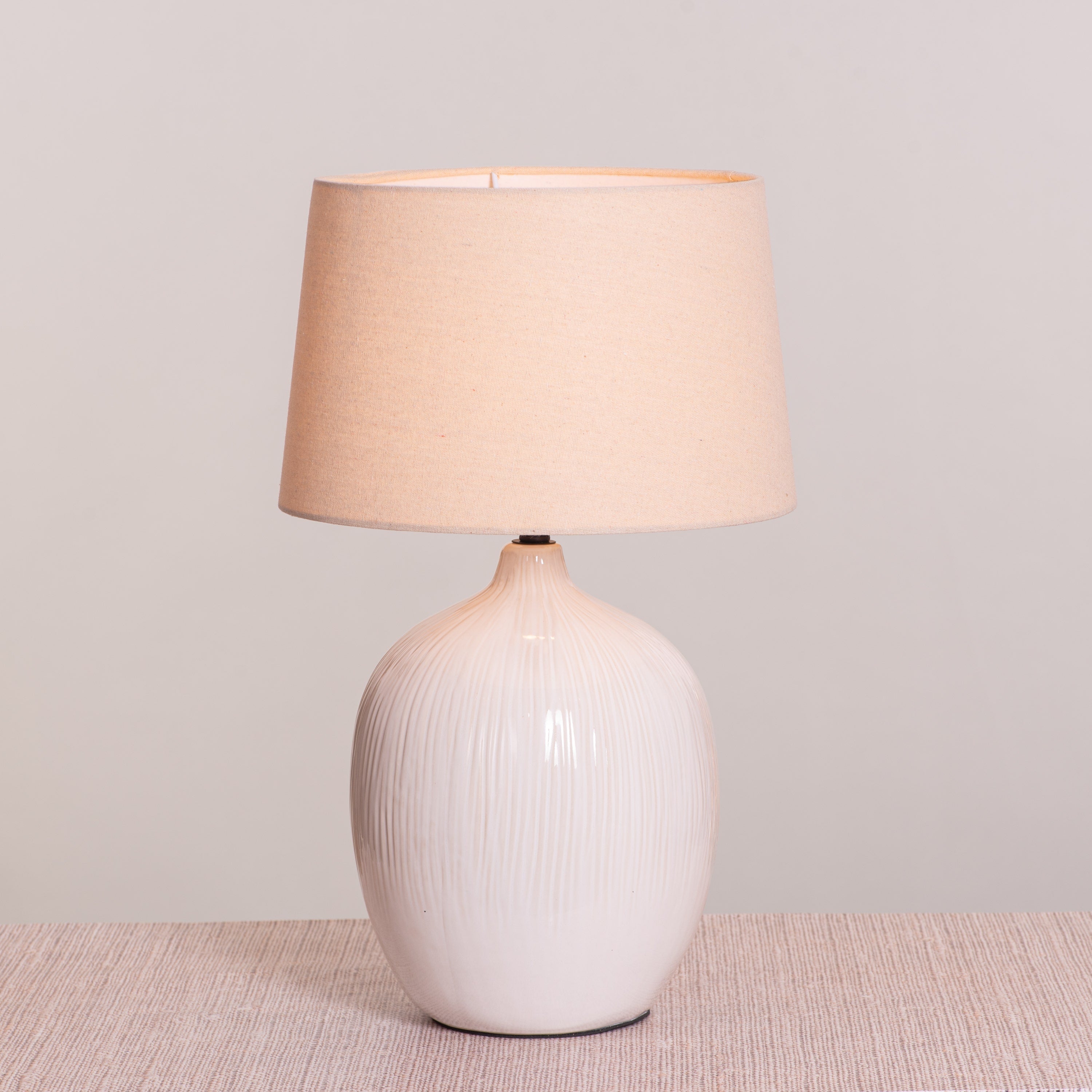 Smooth Sailing (Beige) Ceramic Table Lamp