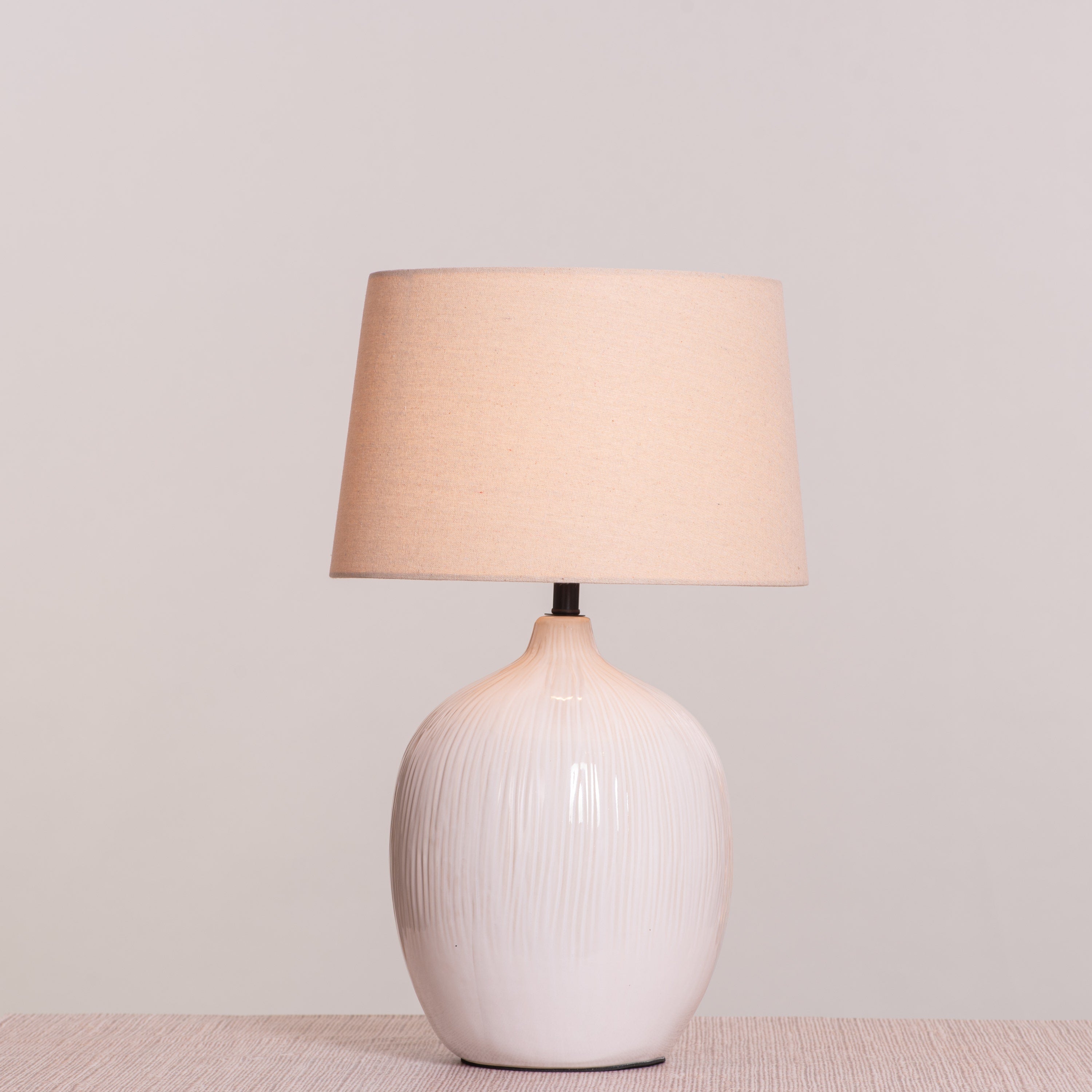 Smooth Sailing (Beige) Ceramic Table Lamp