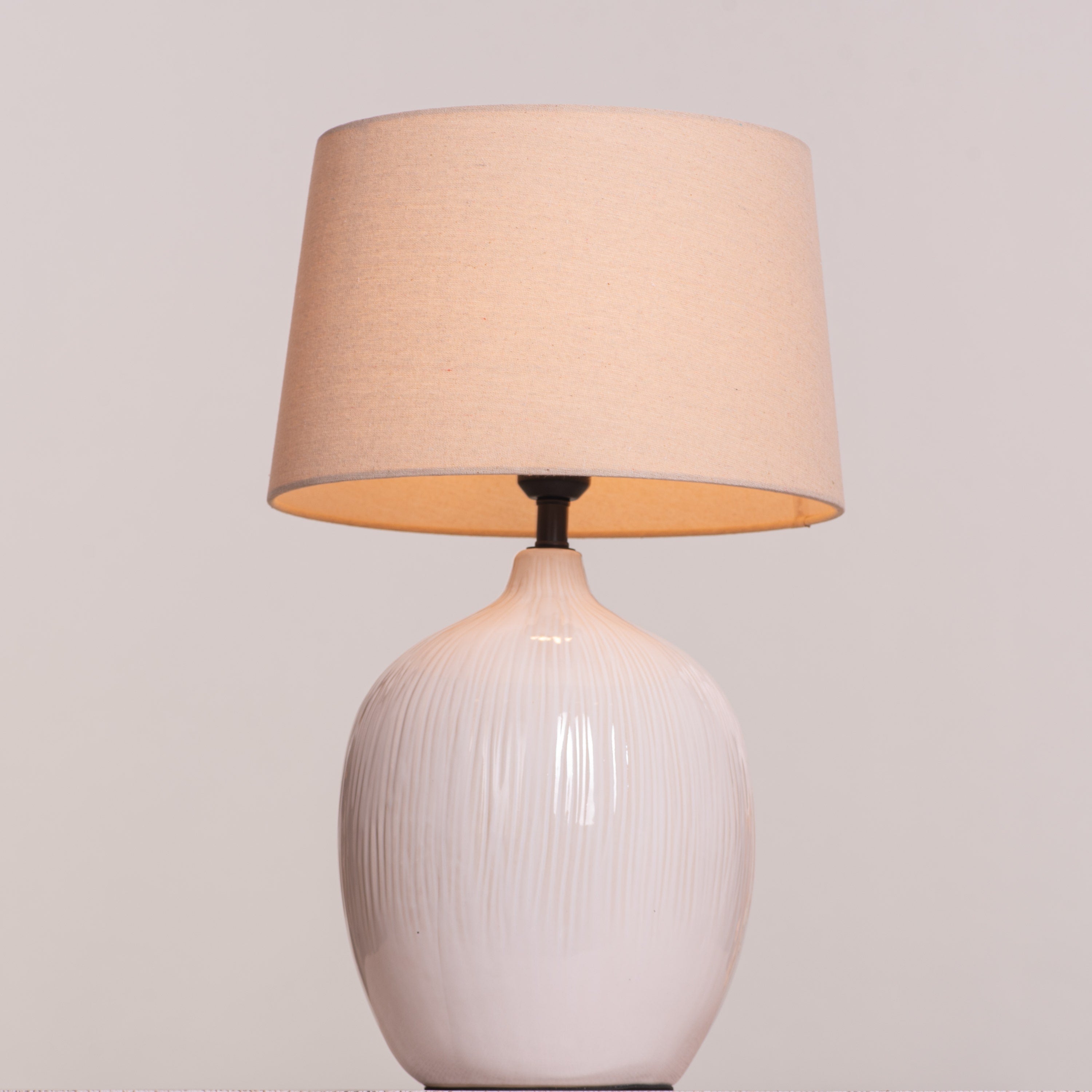 Smooth Sailing (Beige) Ceramic Table Lamp