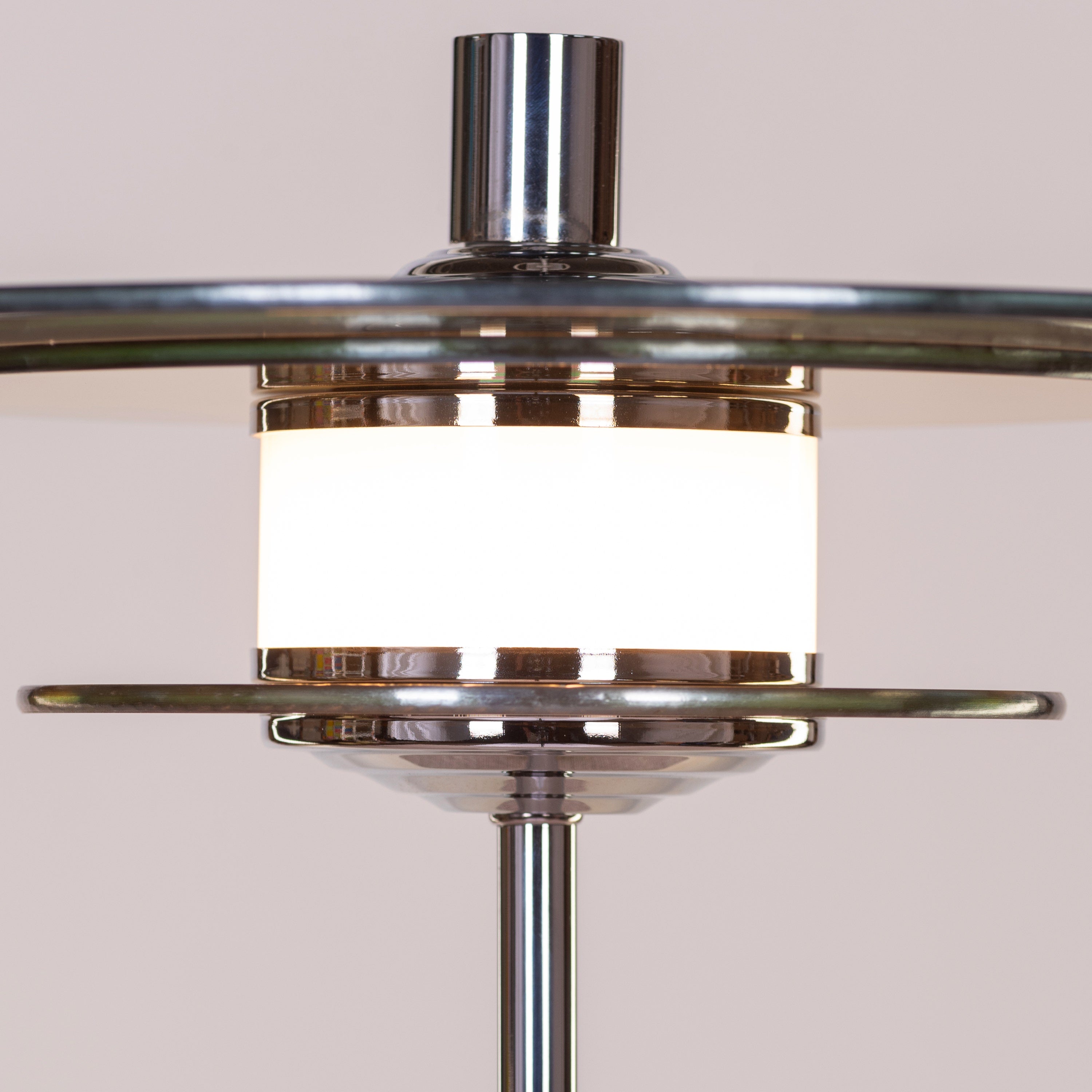 When It Counts (Chrome, Amber, Built-In LED) Marble Table Lamp