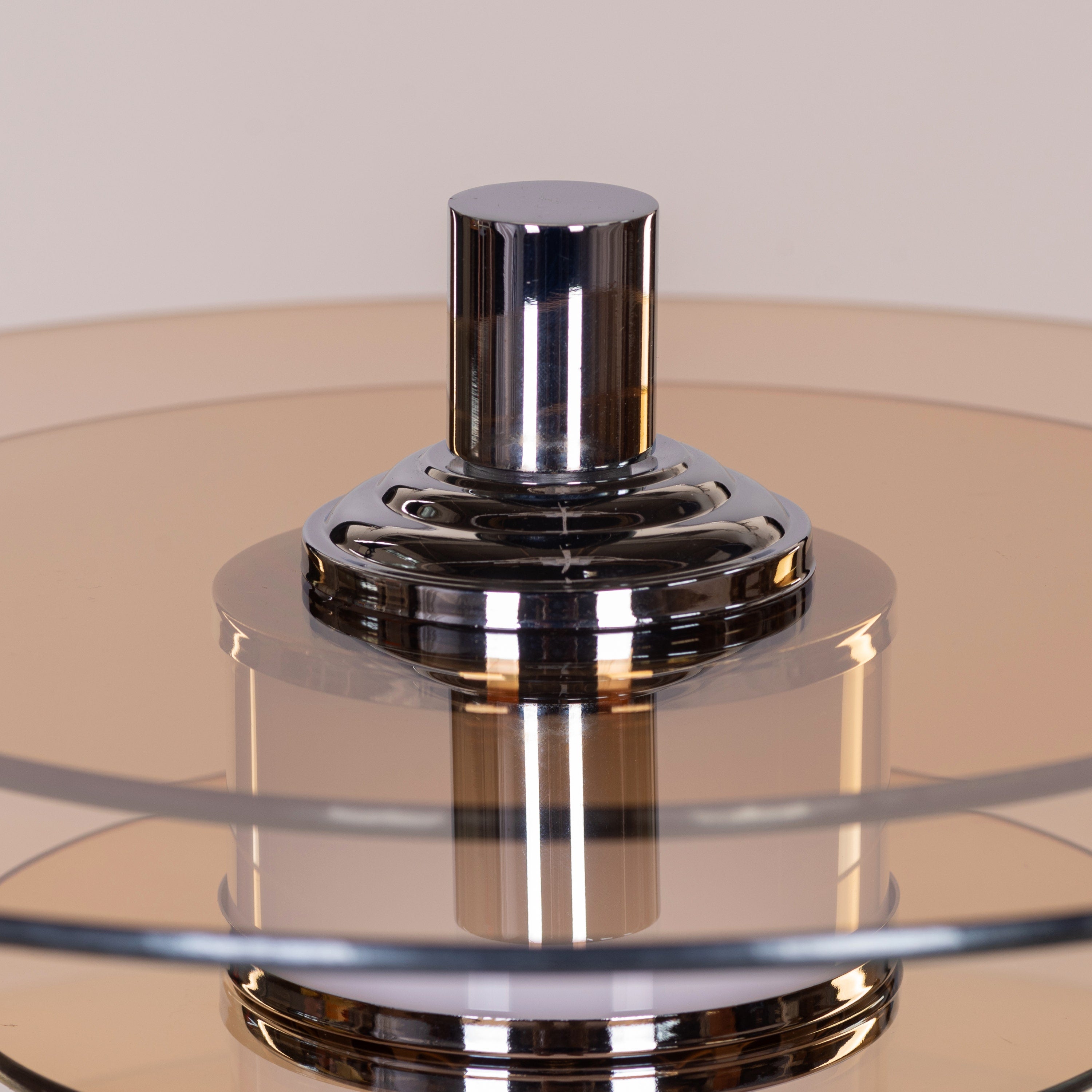 When It Counts (Chrome, Amber, Built-In LED) Marble Table Lamp